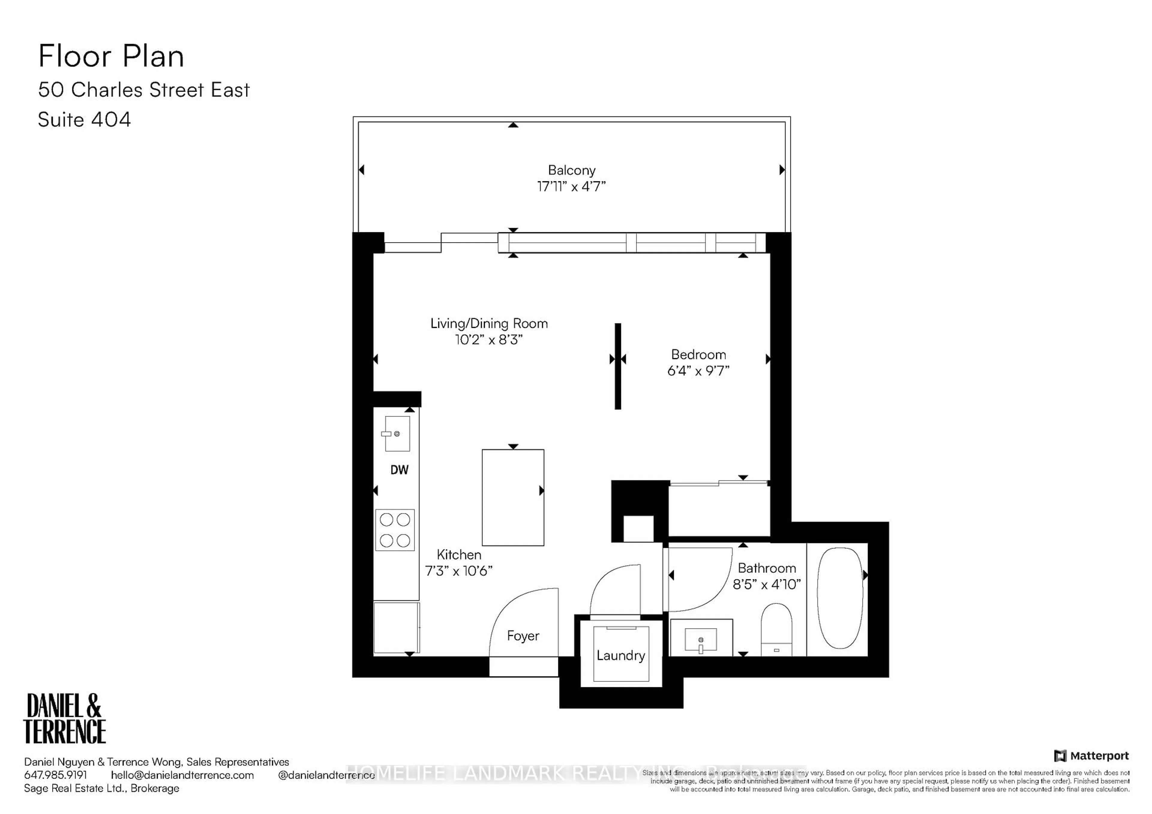 Floor plan for 50 Charles St #3804, Toronto Ontario M4Y 1T1