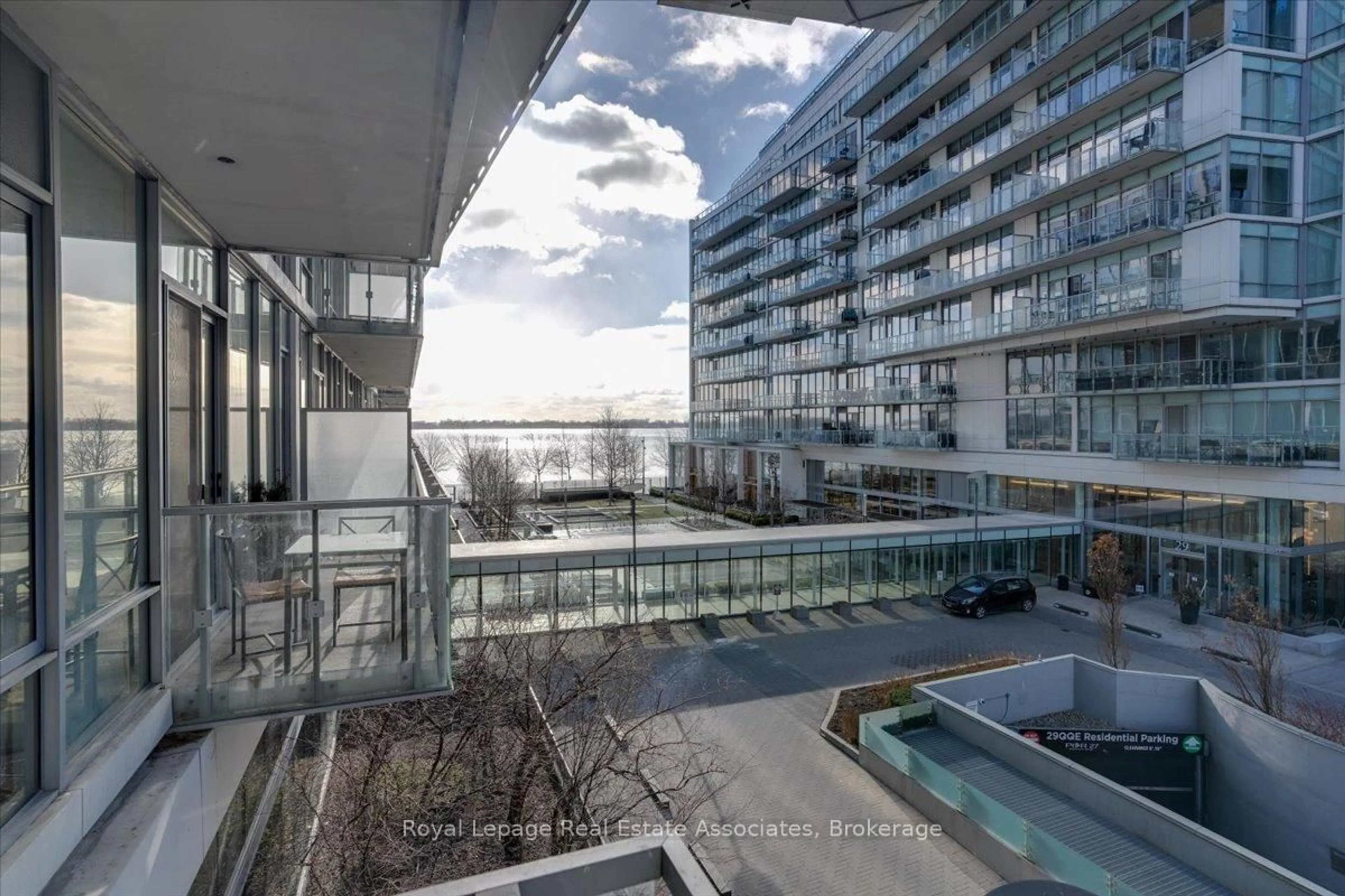 Balcony in the apartment, water/lake/river/ocean view for 29 Queens Quay #323, Toronto Ontario M5E 0A4