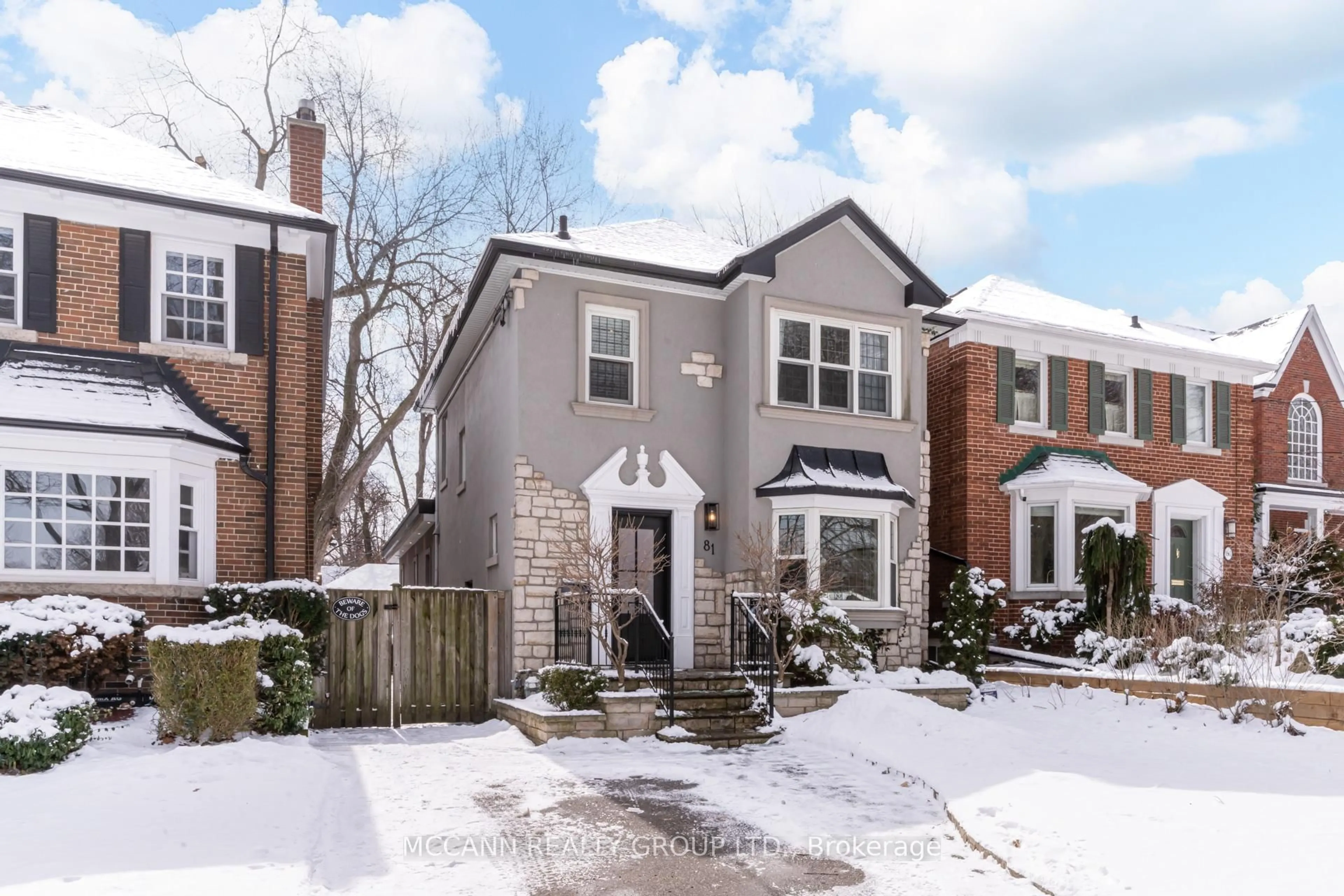 Home with brick exterior material, street for 81 Wanless Cres, Toronto Ontario M4N 3C2