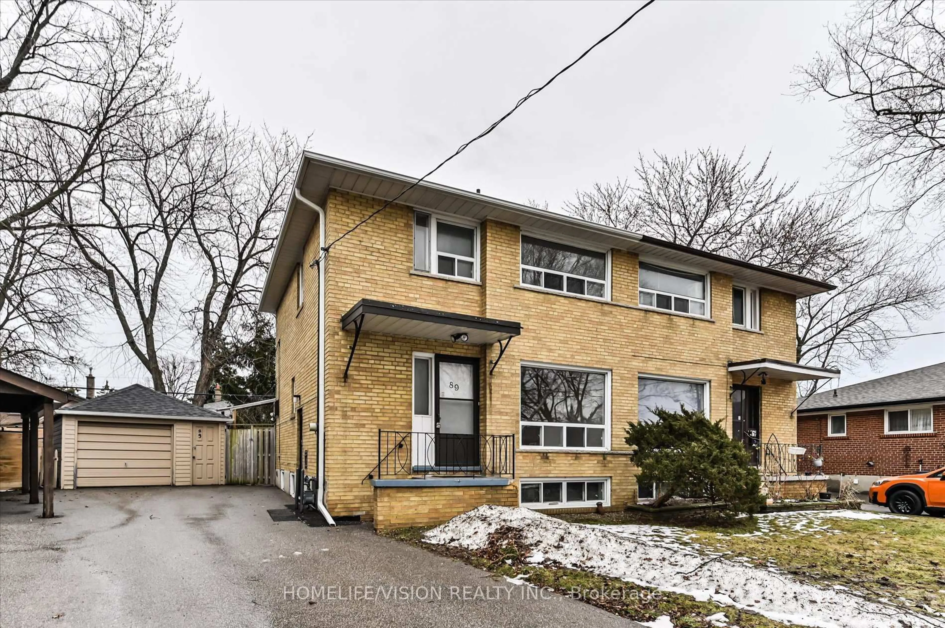 Home with brick exterior material, street for 89 Tulane Cres, Toronto Ontario M3A 2C2