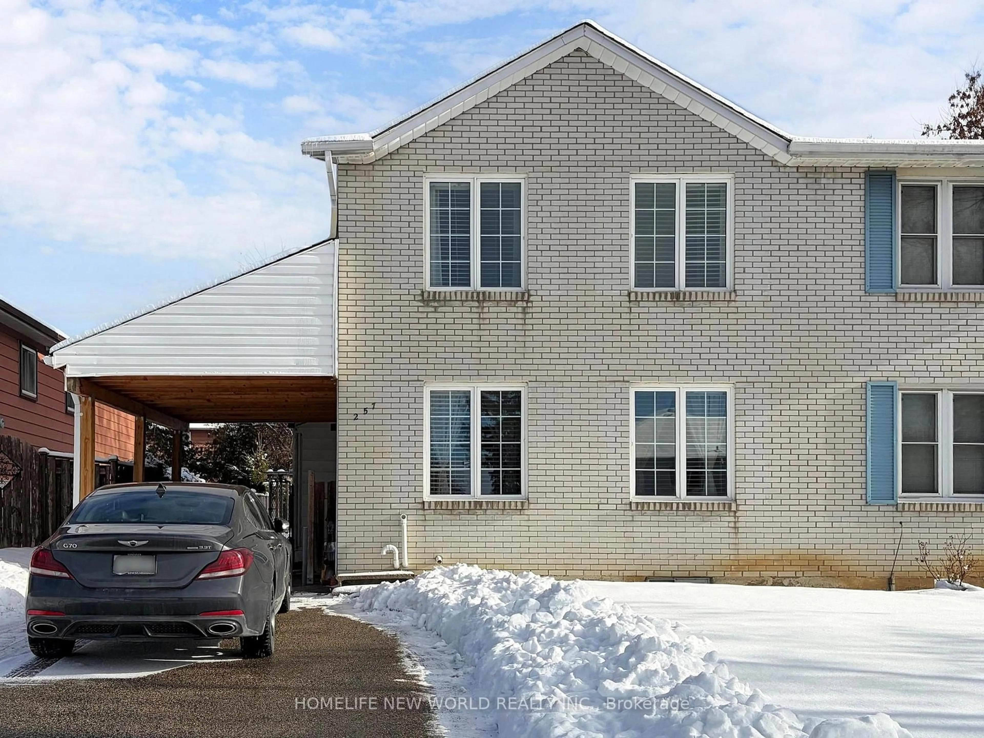 Home with brick exterior material, building for 257 Cherokee Blvd, Toronto Ontario M2H 2J9