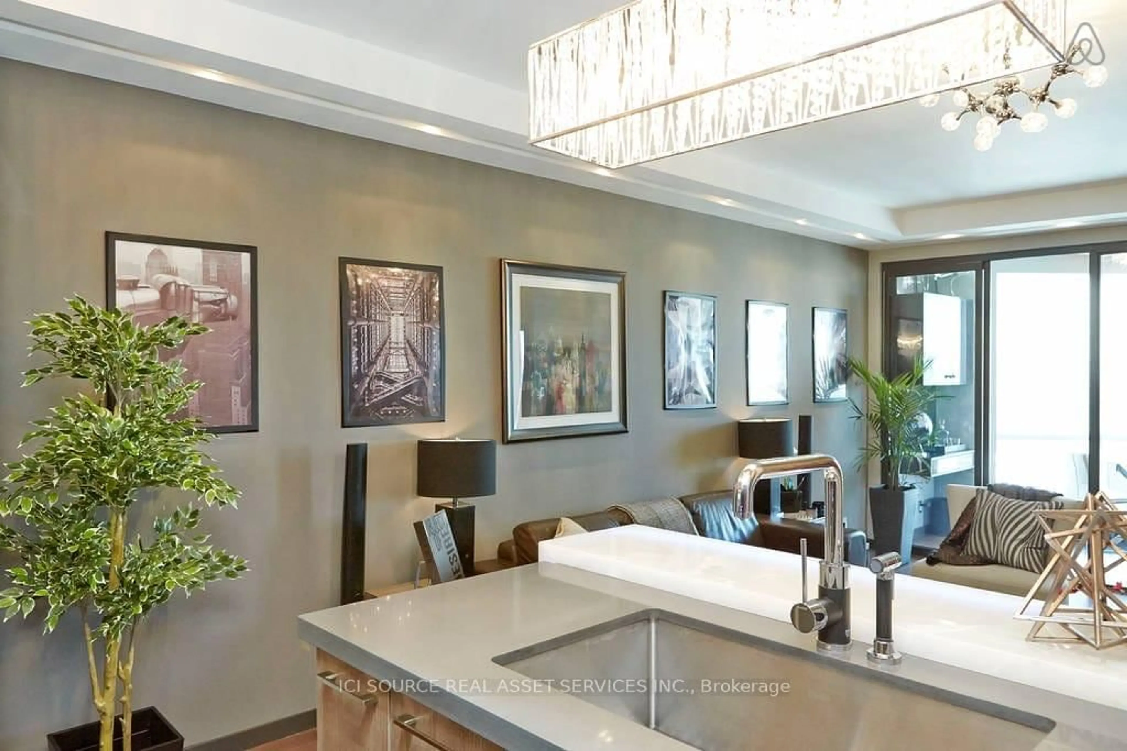 Contemporary kitchen, ceramic/tile floor for 10 Yonge St #3604, Toronto Ontario M5E 1R4