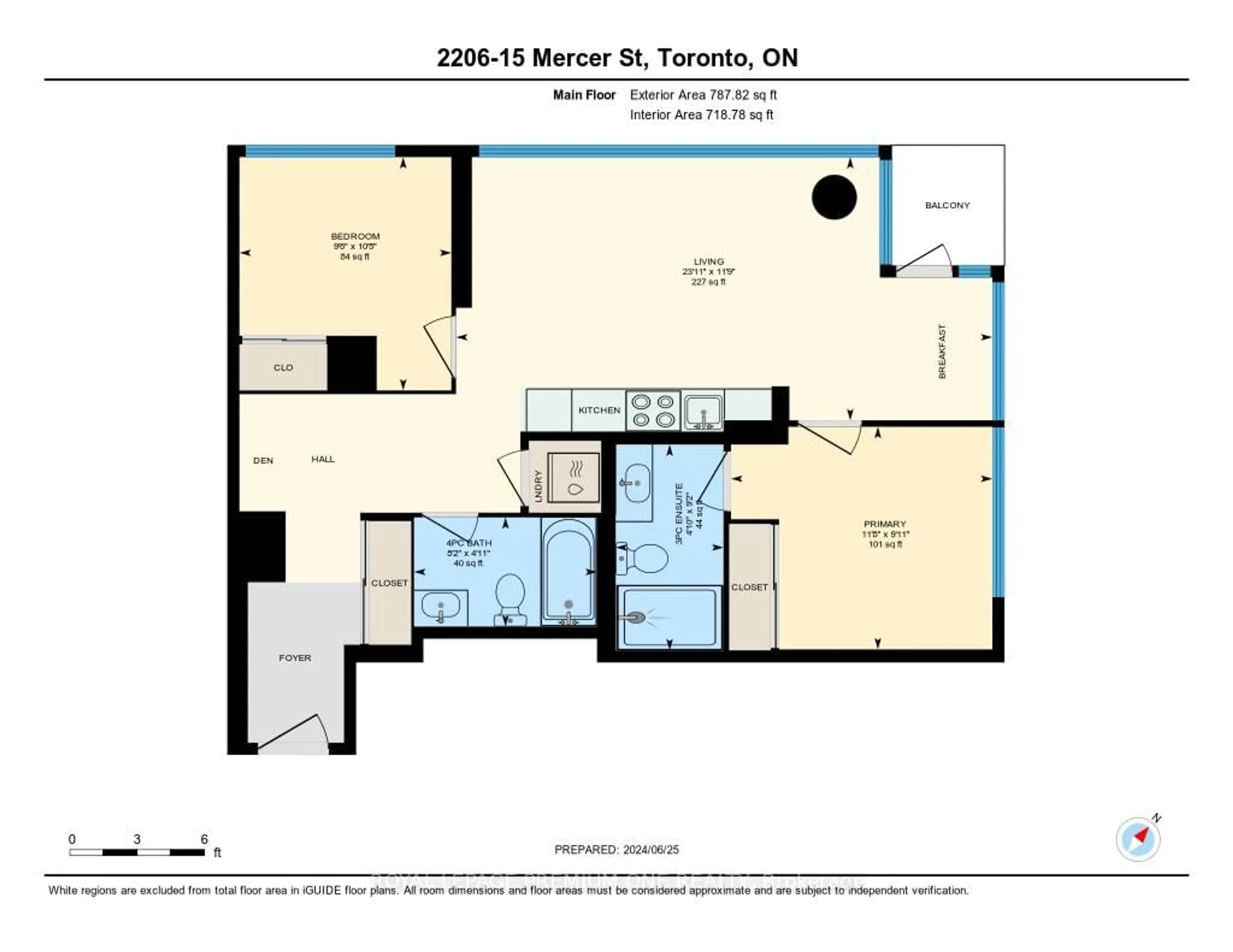Floor plan for 15 Mercer St #2206, Toronto Ontario M5V 1H2