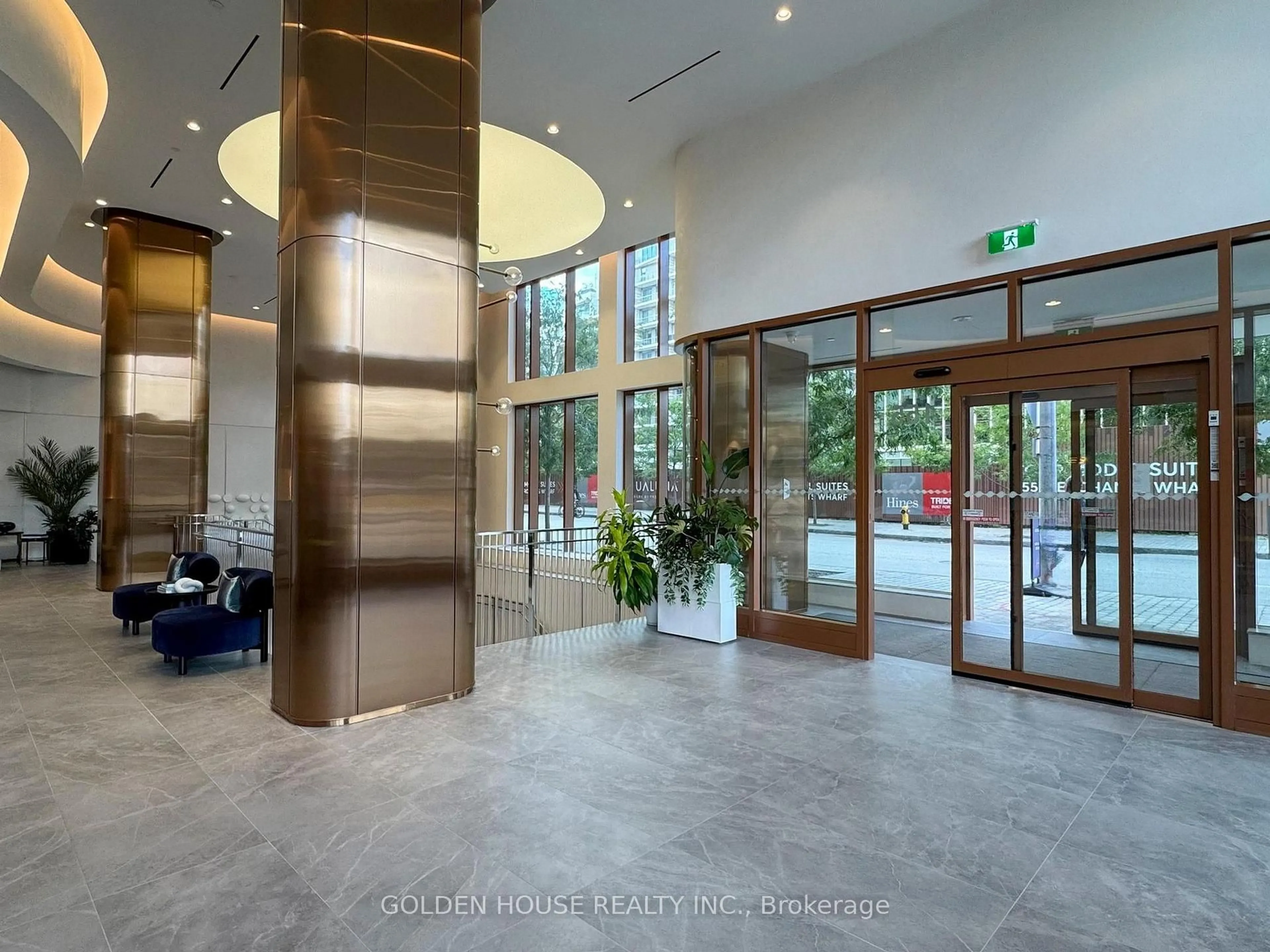 Indoor foyer for 155 Merchants' Wharf #715, Toronto Ontario M5A 0Y4