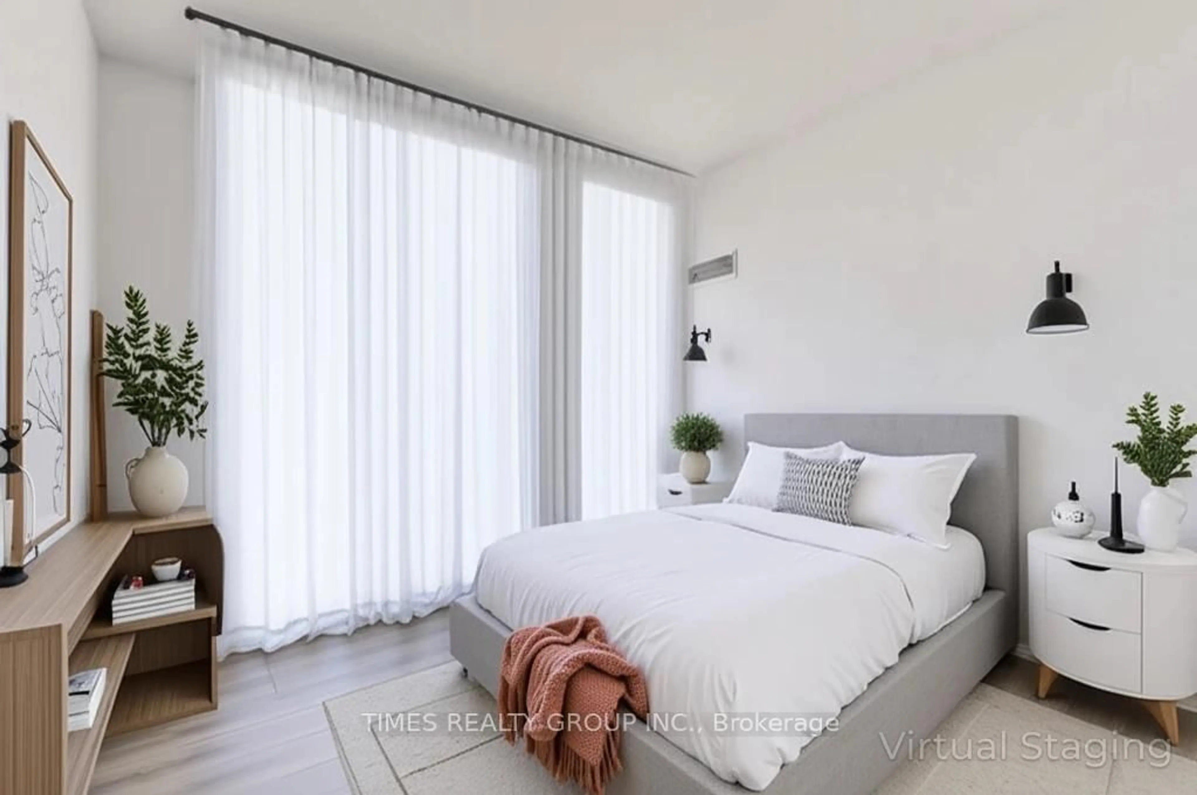 Bedroom with bed, unknown for 8 Eglinton Ave #1102, Toronto Ontario M4P 1A6