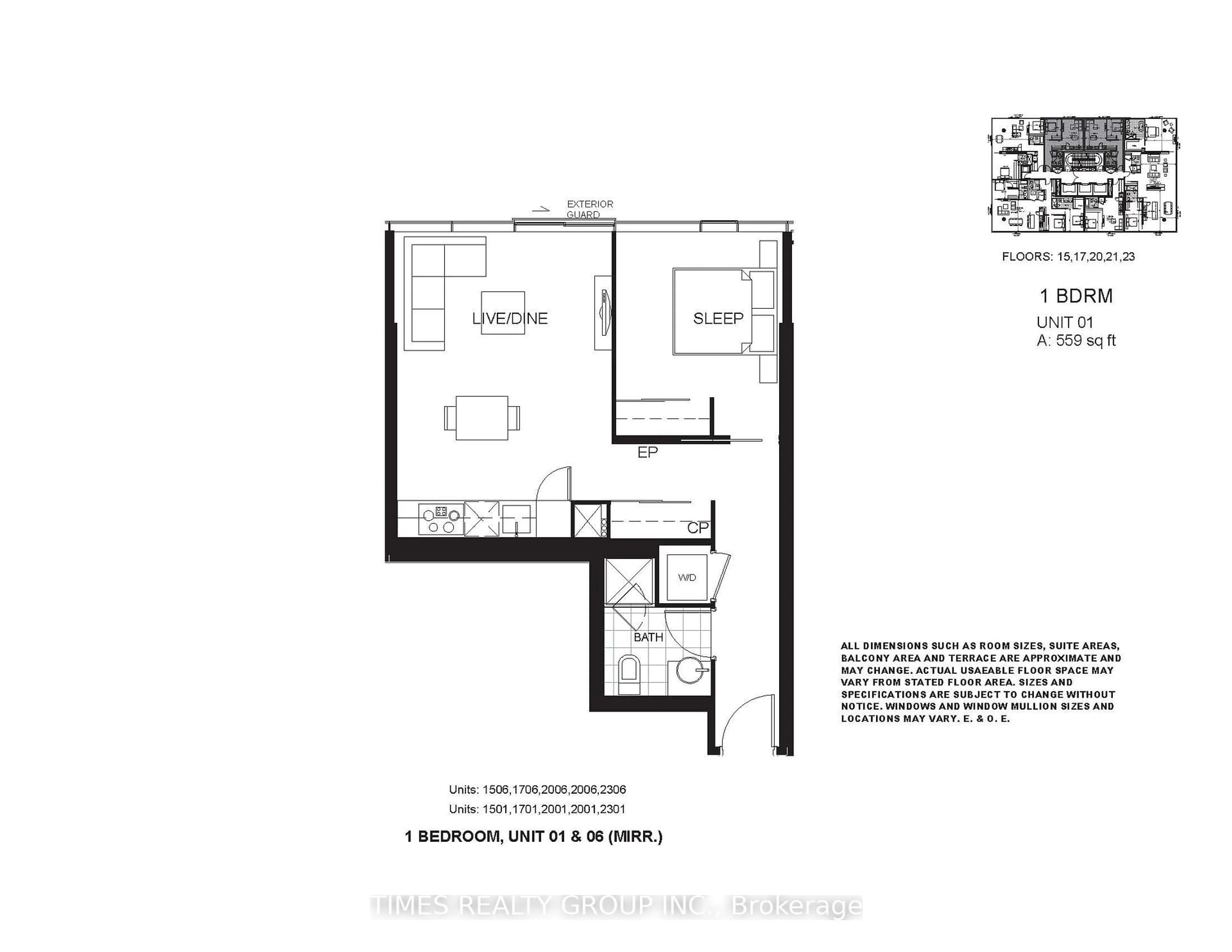 Floor plan for 60 Colborne St #2107, Toronto Ontario M5E 1E3