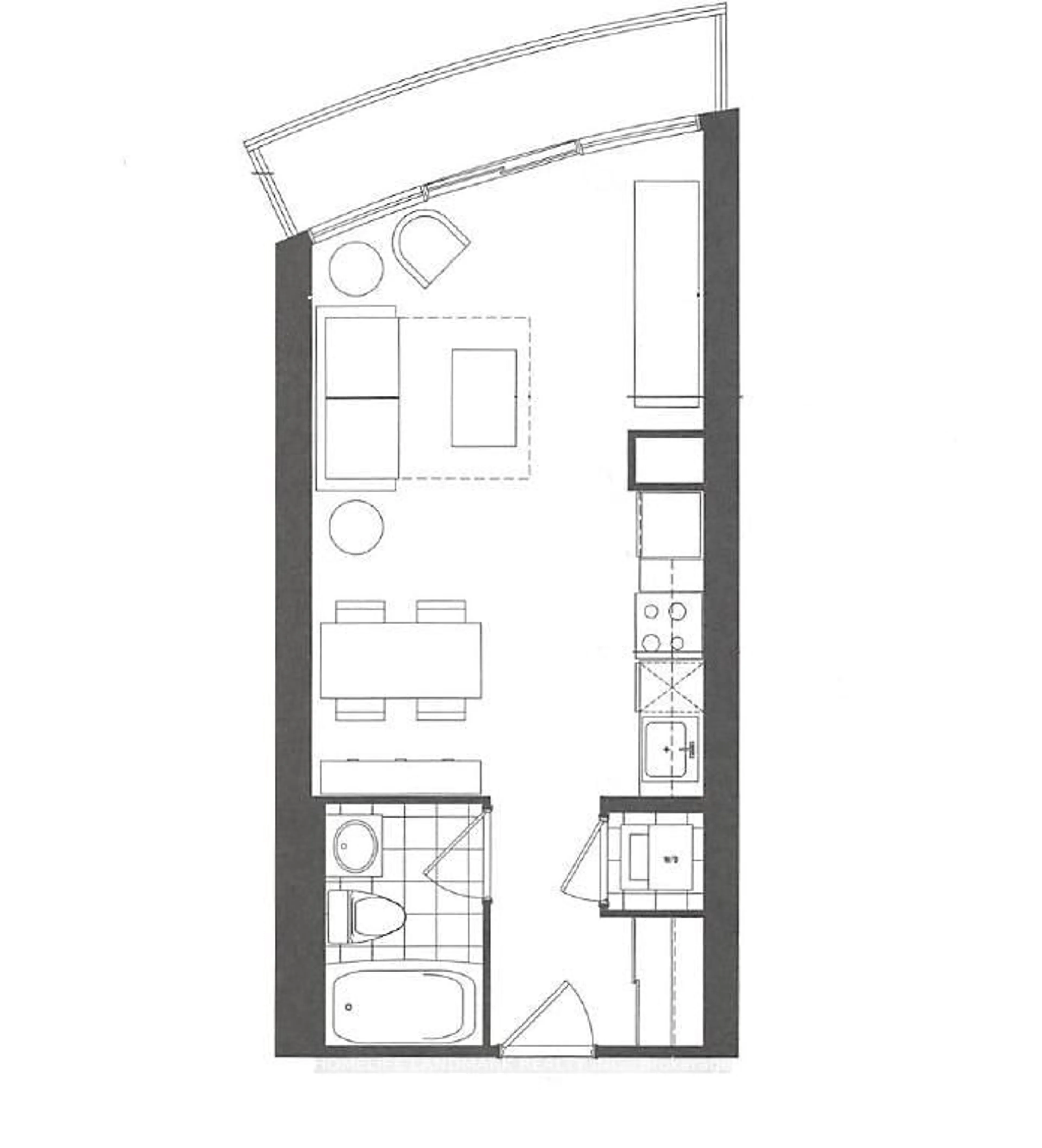 Floor plan for 21 Carlton St #2708, Toronto Ontario M5B 1L3