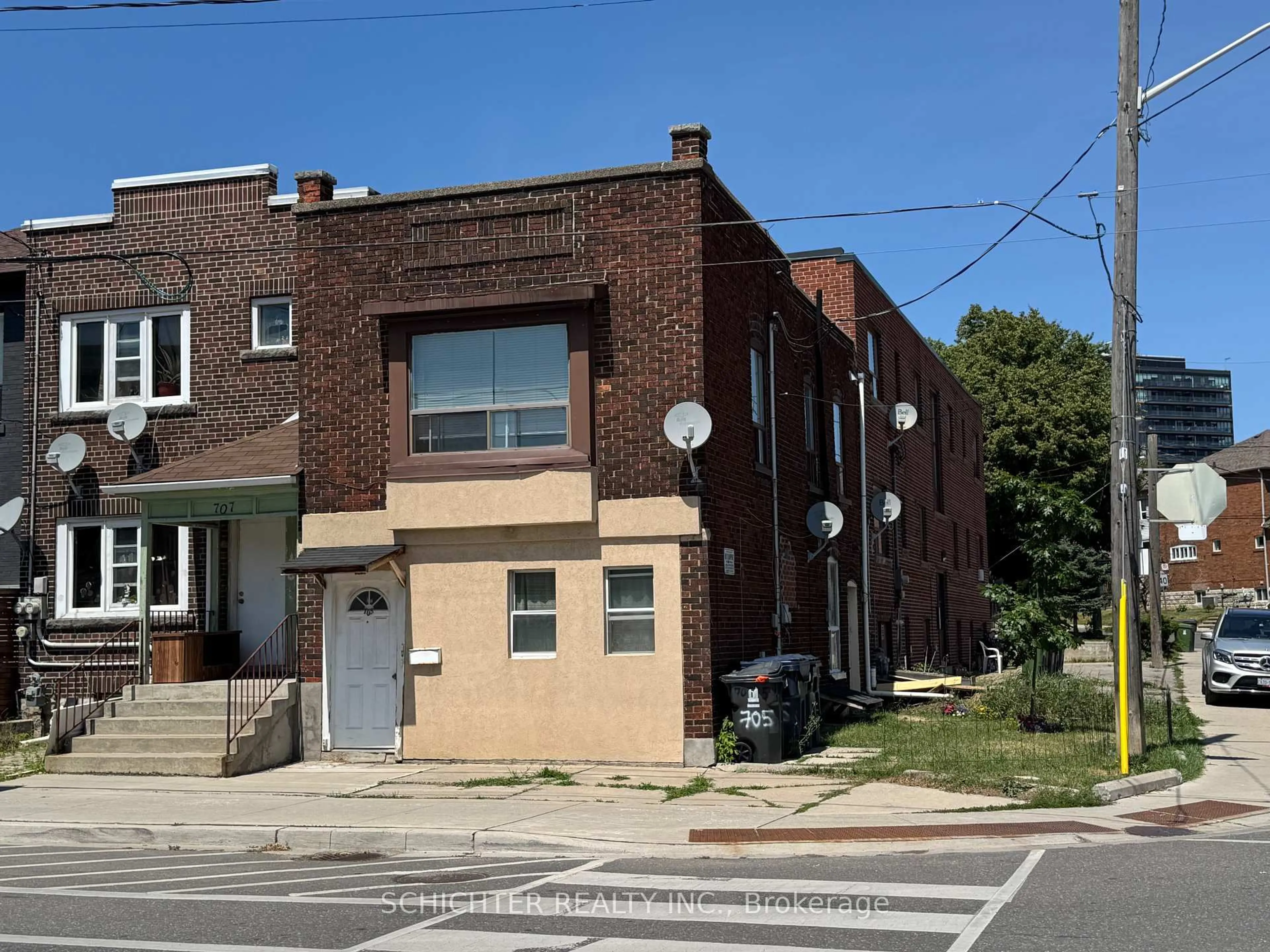 Home with brick exterior material, street for 705 Vaughan Rd #Triplex, Toronto Ontario M6E 2Y8