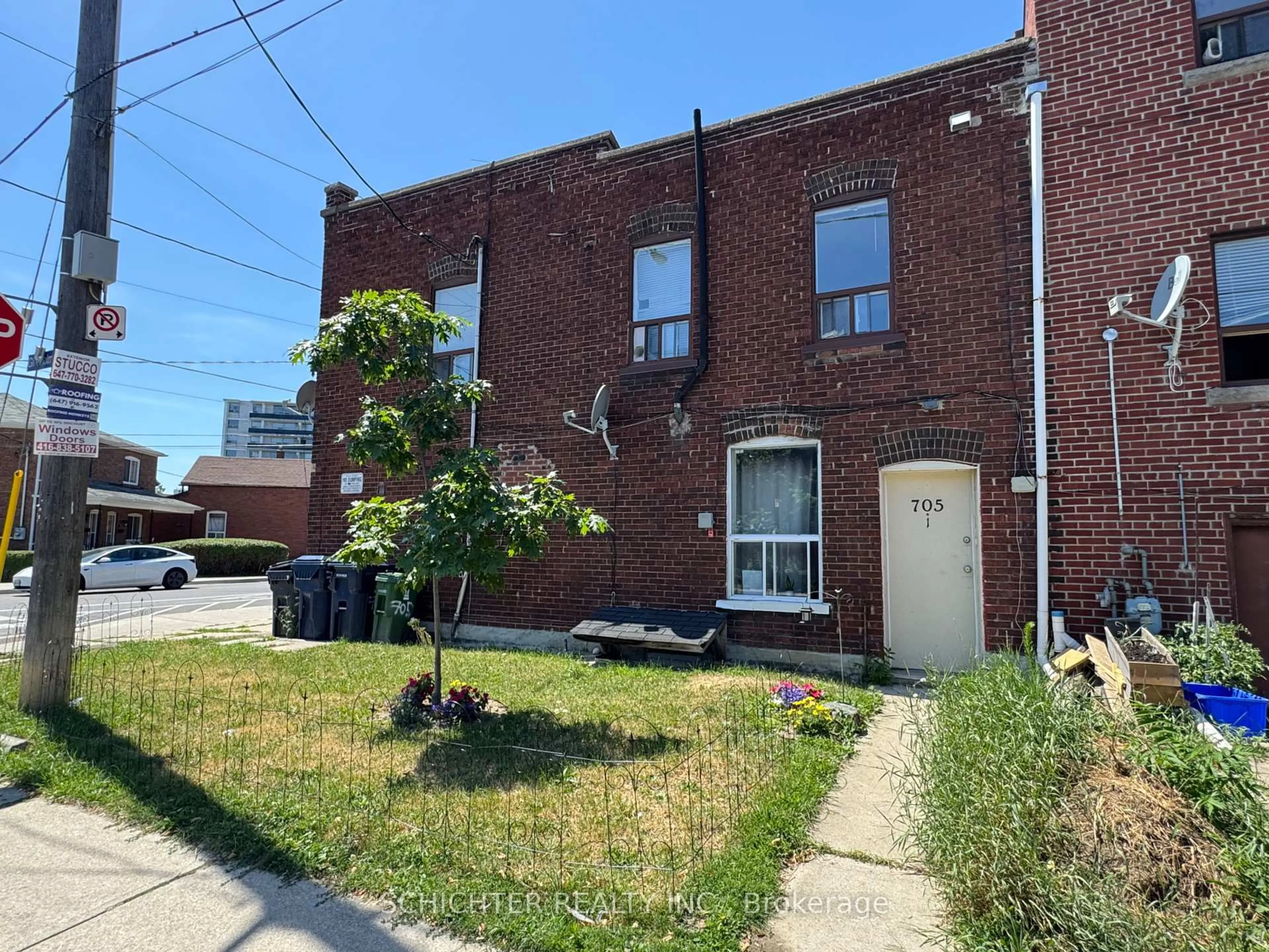 Home with brick exterior material, street for 705 Vaughan Rd #Triplex, Toronto Ontario M6E 2Y8