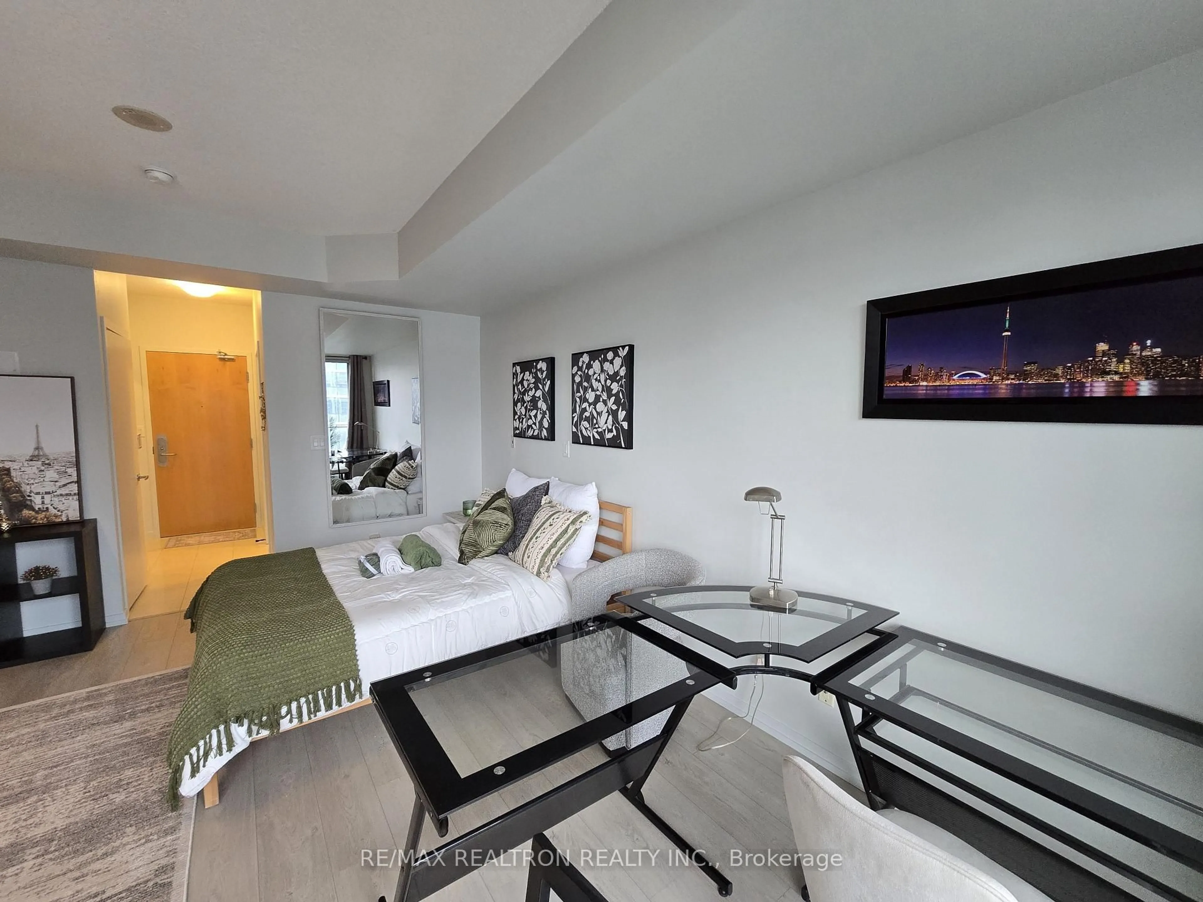 Living room with furniture, unknown for 65 Bremner Blvd #3903, Toronto Ontario M5V 3L9