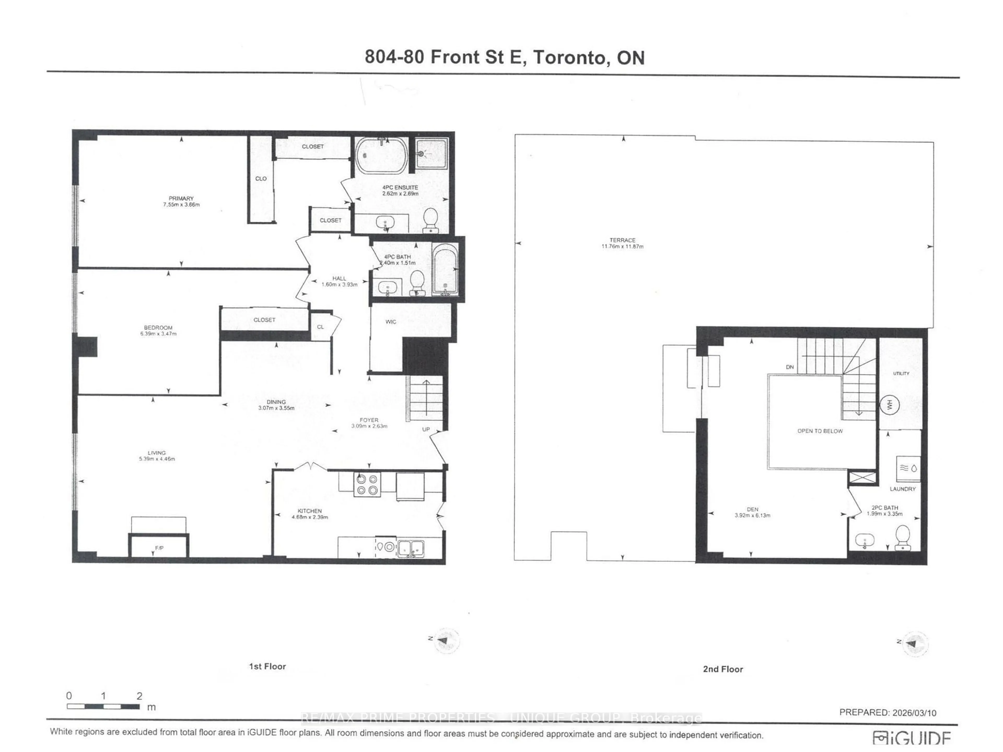 Floor plan for 80 Front St #804, Toronto Ontario M5E 1Z7