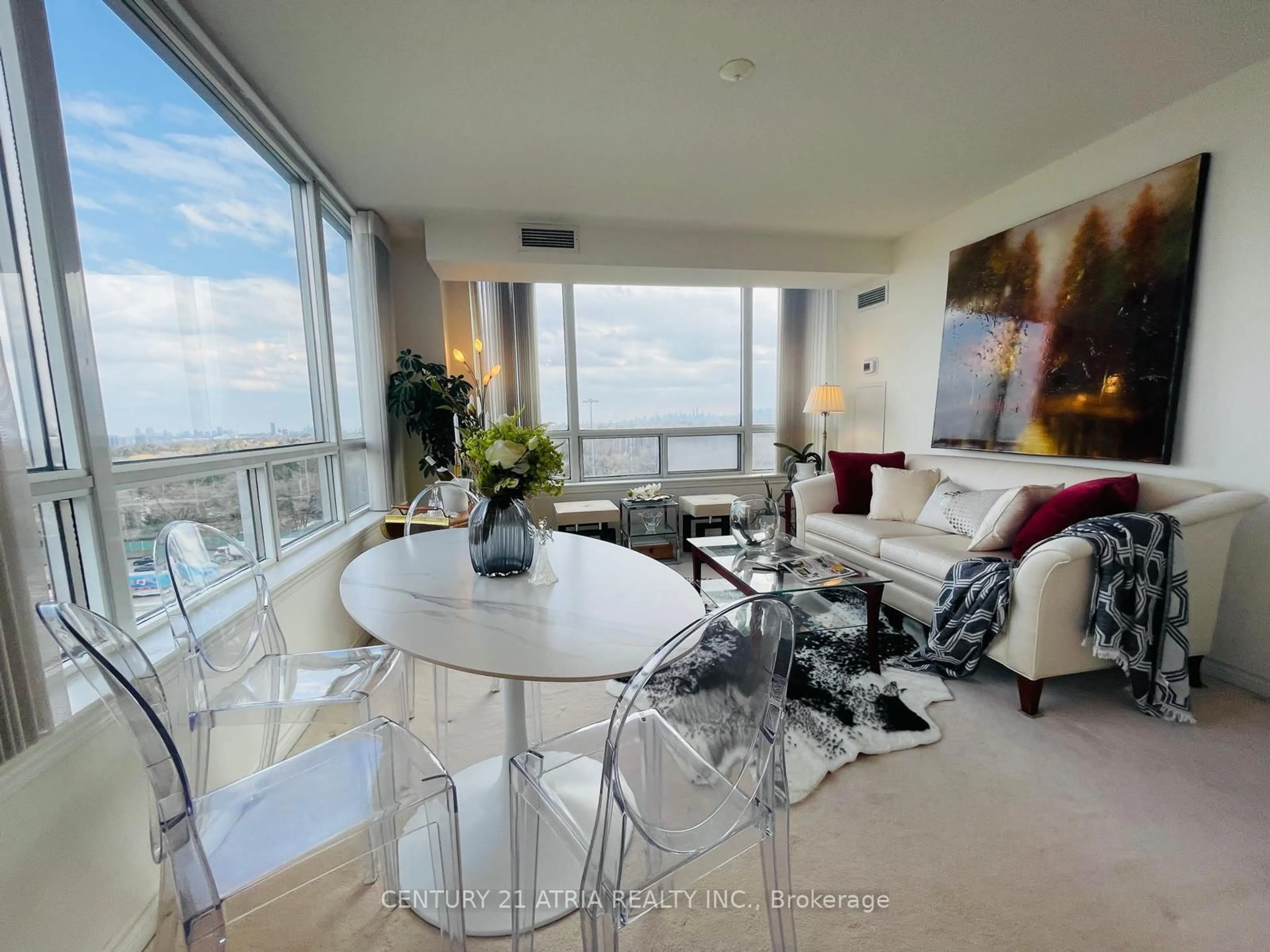 Living room with furniture, unknown for 3 Rean Dr #808, Toronto Ontario M2K 3C2