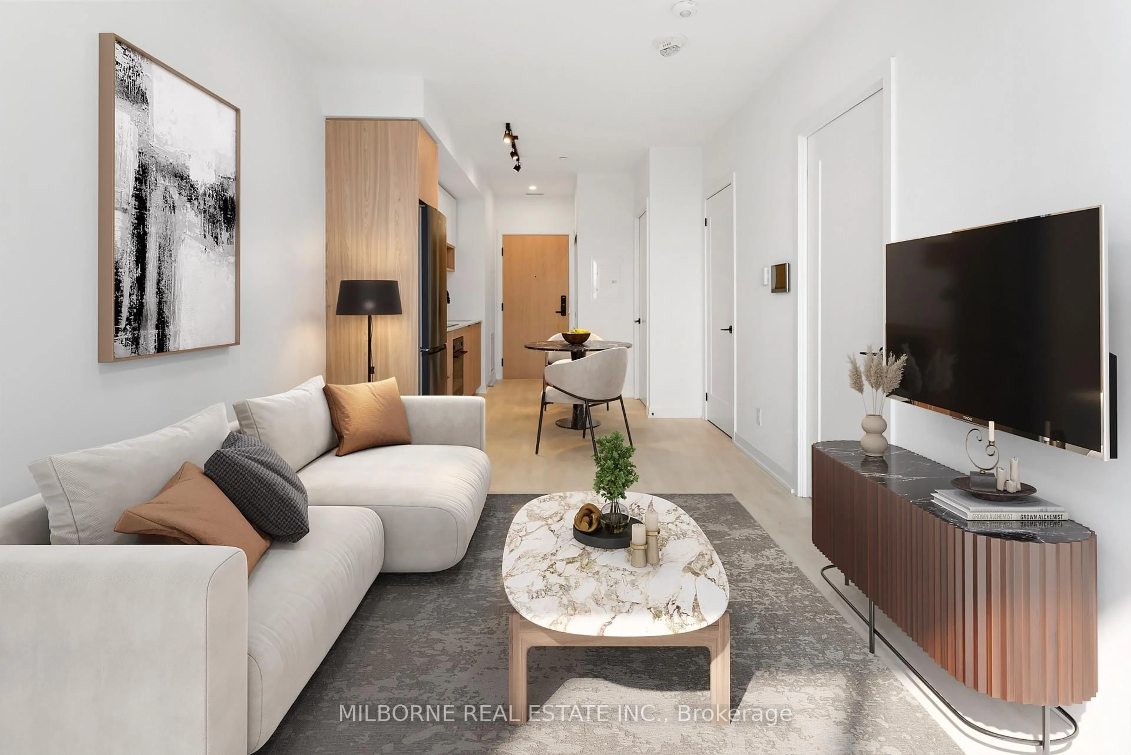 Living room with furniture, unknown for 5 Defries St #3609, Toronto Ontario M5A 0W7