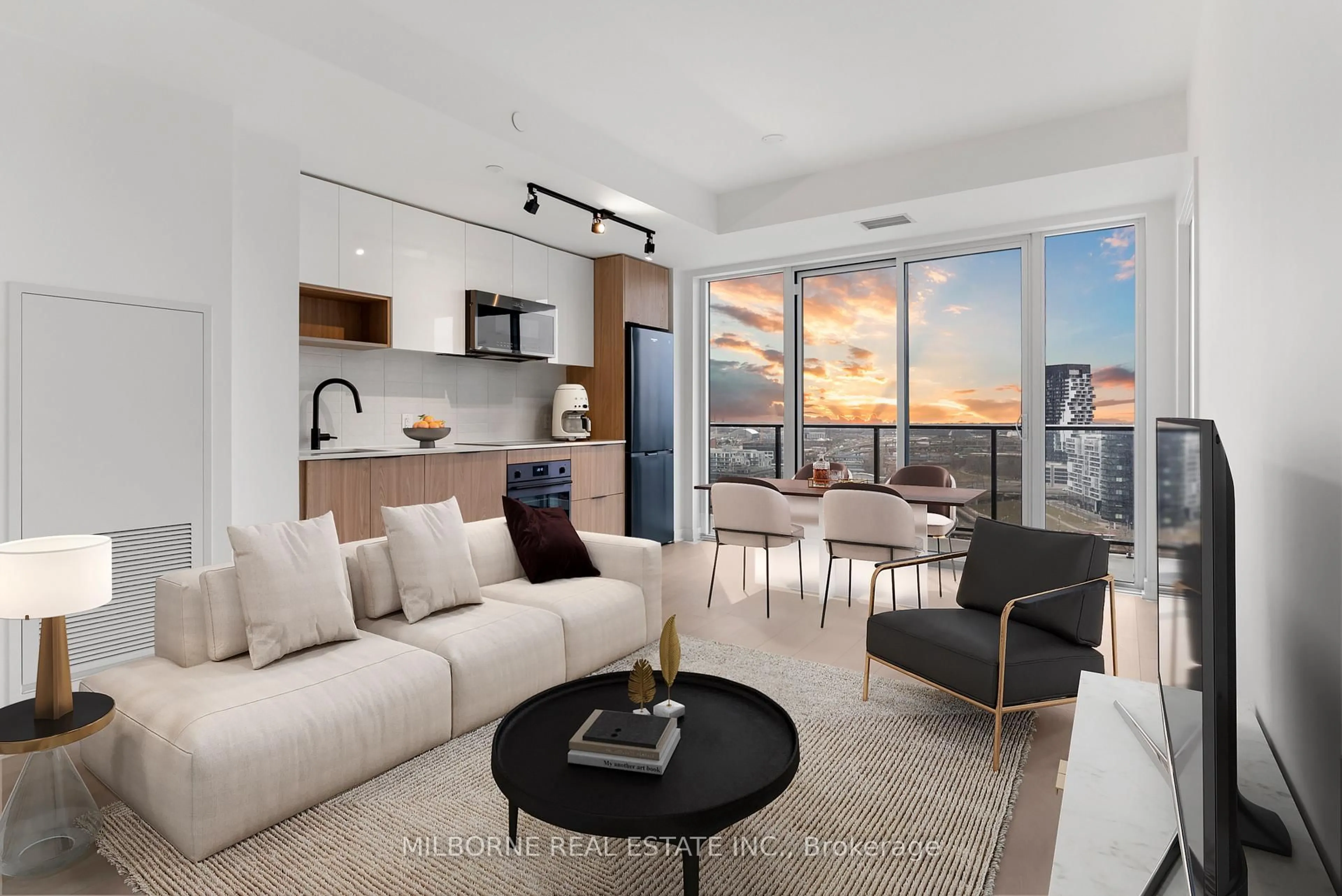 Living room with furniture, unknown for 5 Defries St #3305, Toronto Ontario M5A 0W7