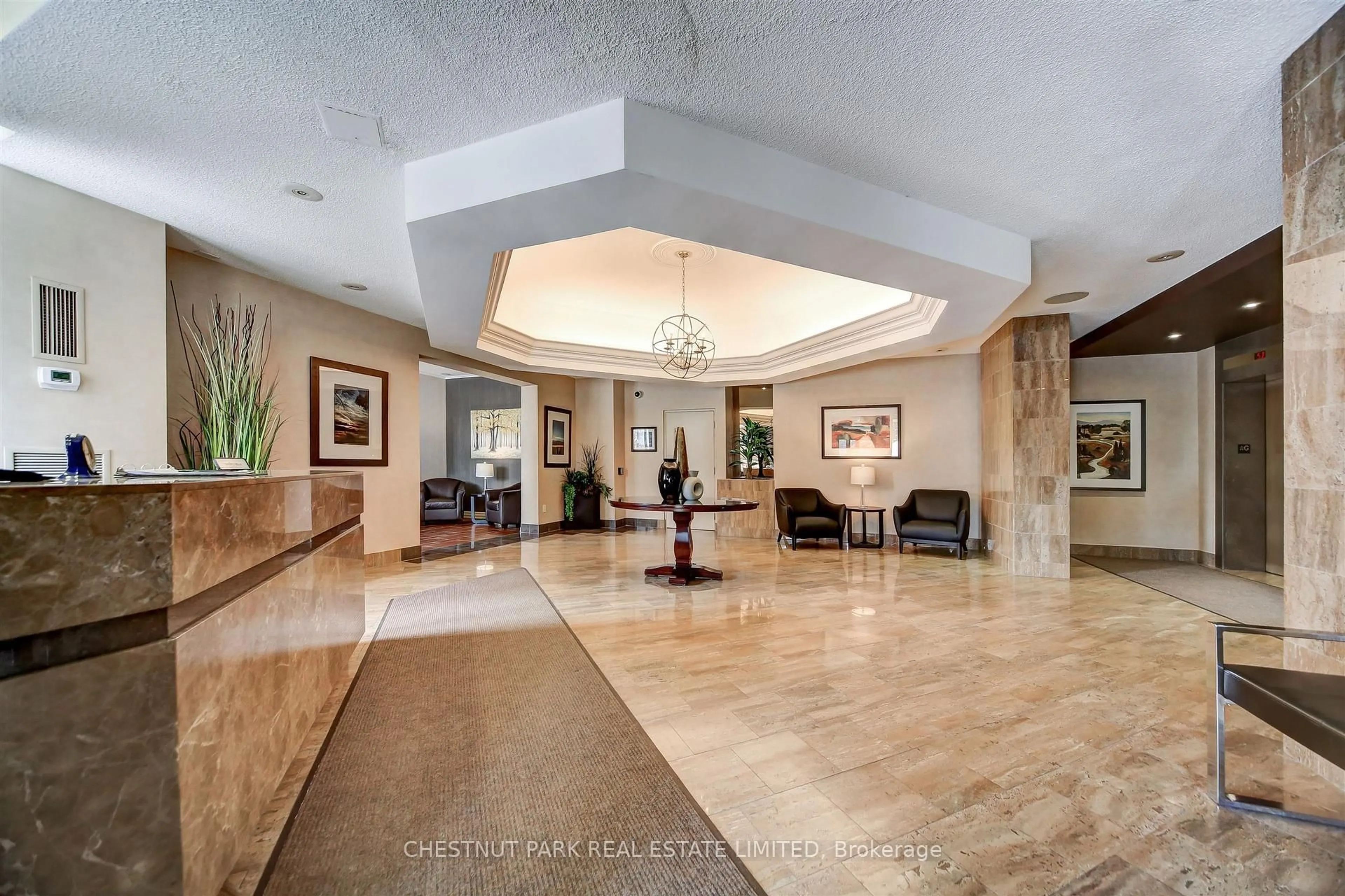 Lobby for 75 Wynford Heights Cres #1501, Toronto Ontario M3C 3H9
