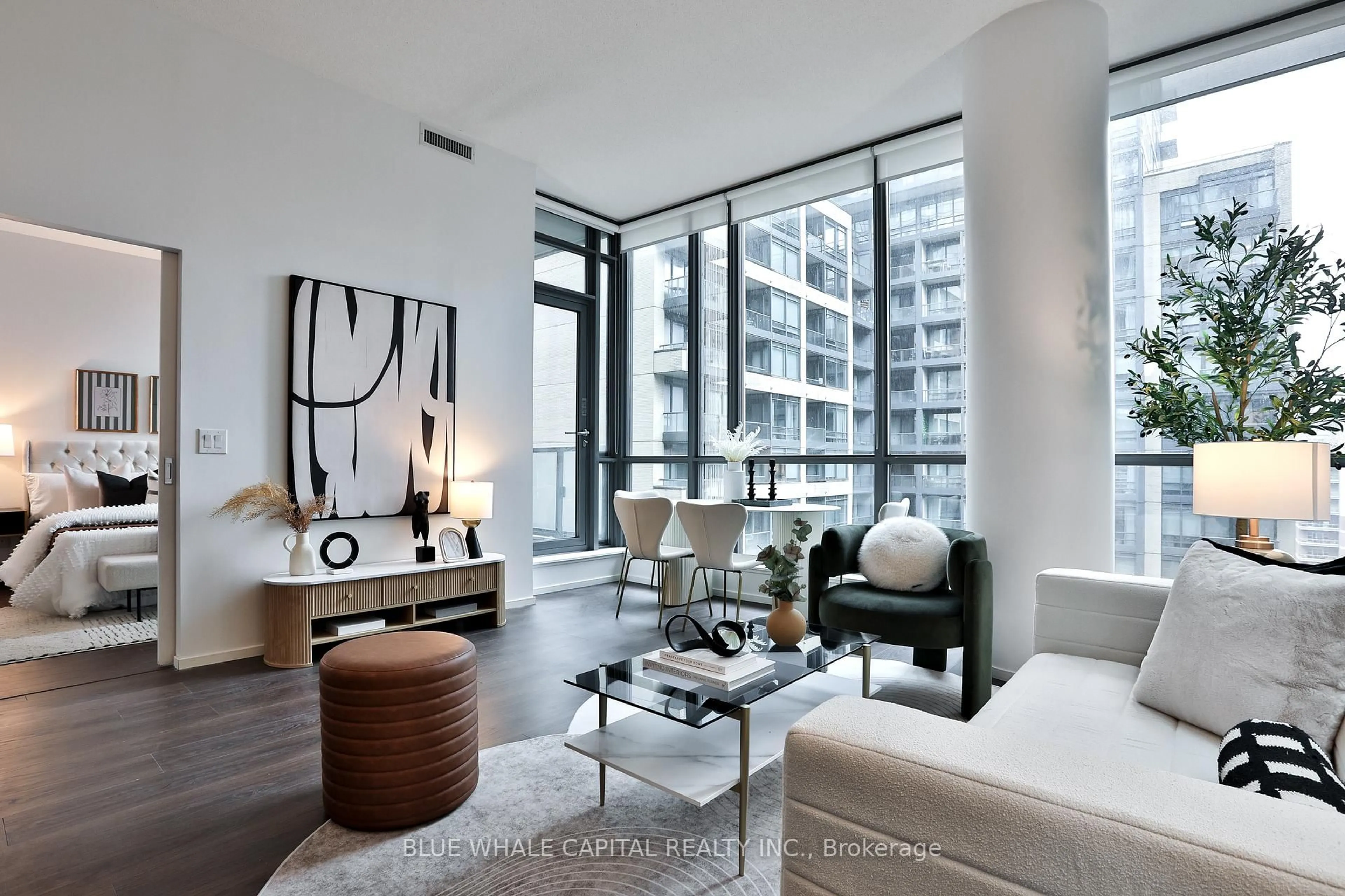 Living room with furniture, unknown for 8 Charlotte St #802, Toronto Ontario M5V 0K4