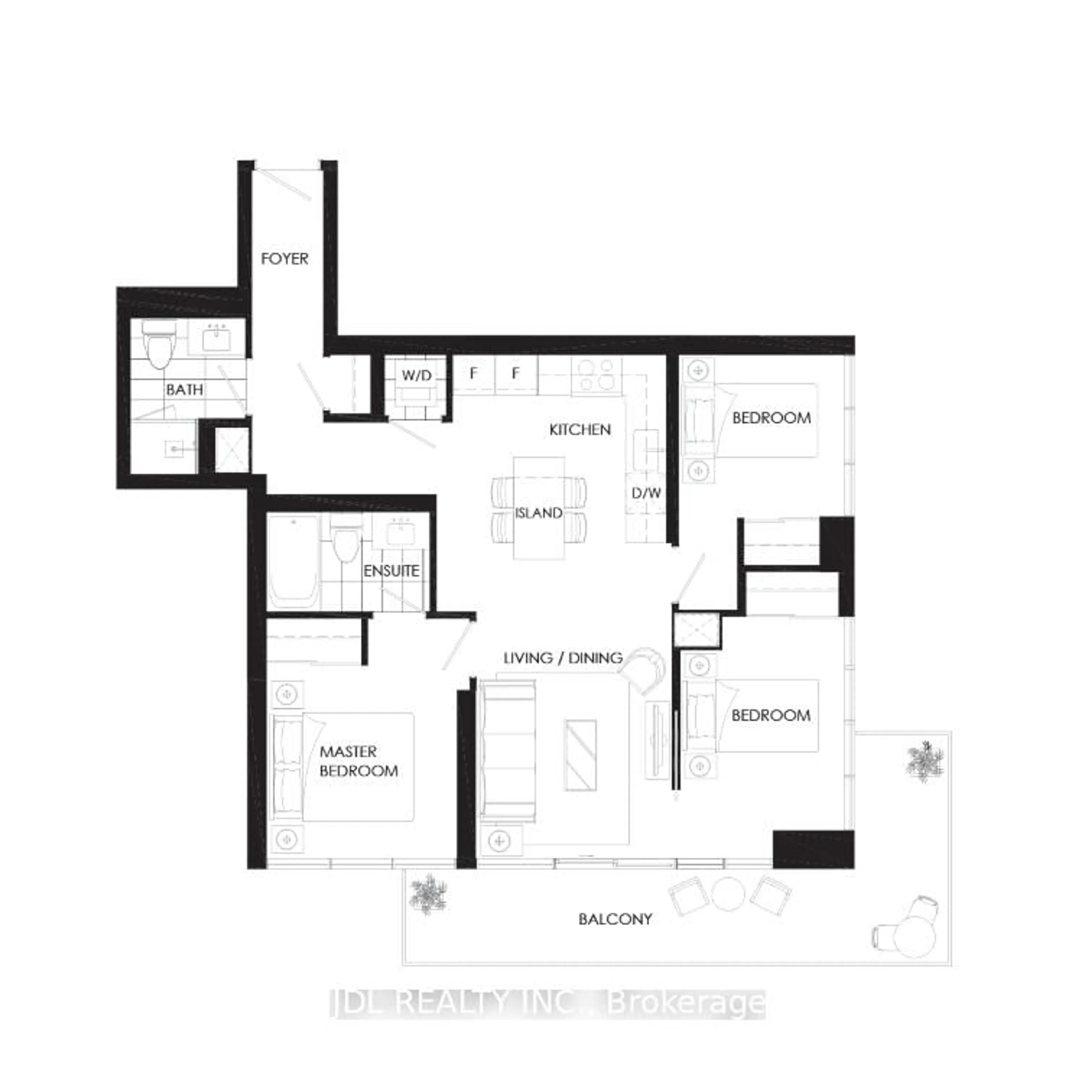 Floor plan for 38 Iannuzzi St #10, Toronto Ontario M5V 0S2