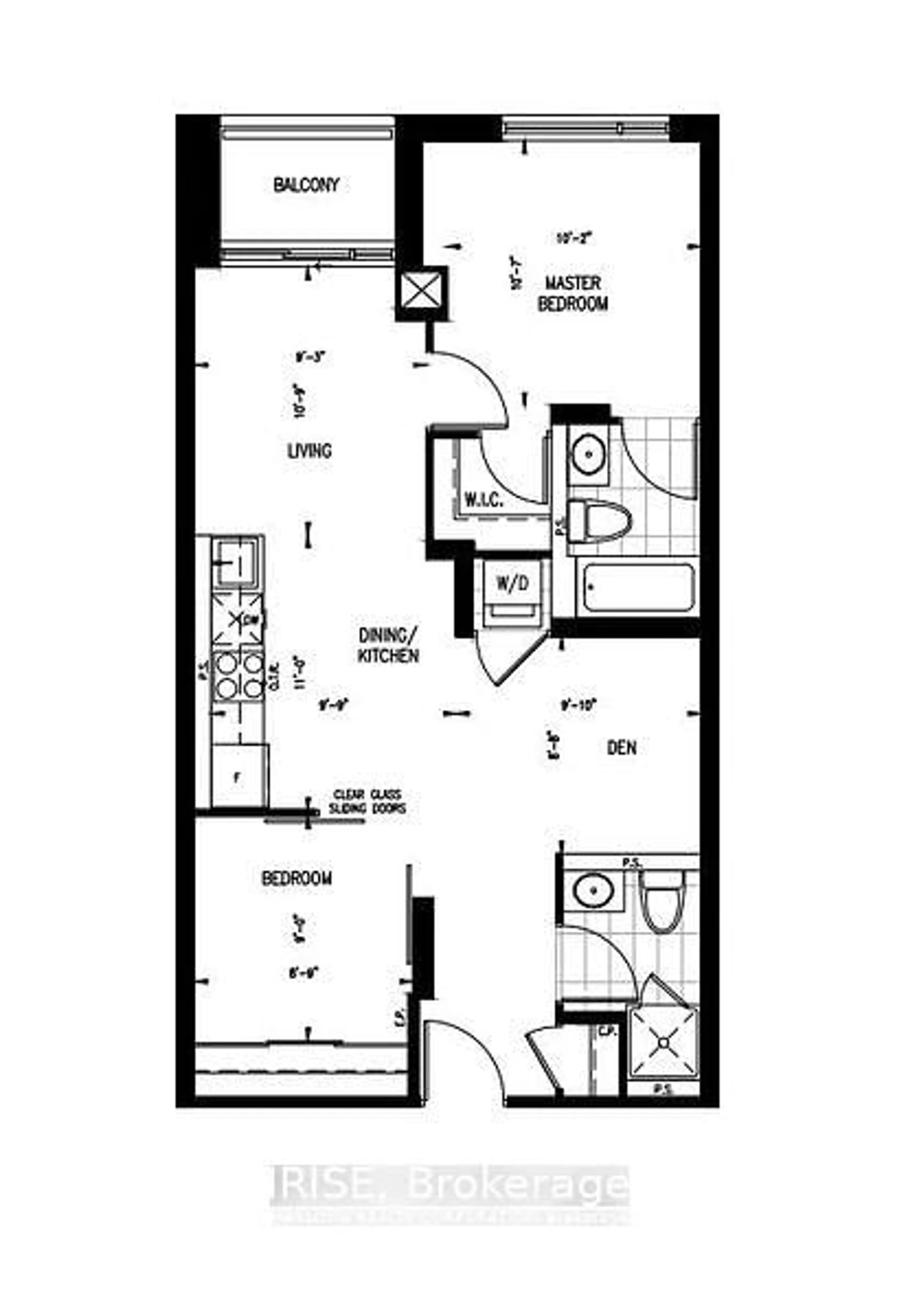 Floor plan for 543 Richmond St #408, Toronto Ontario M5V 1Y6