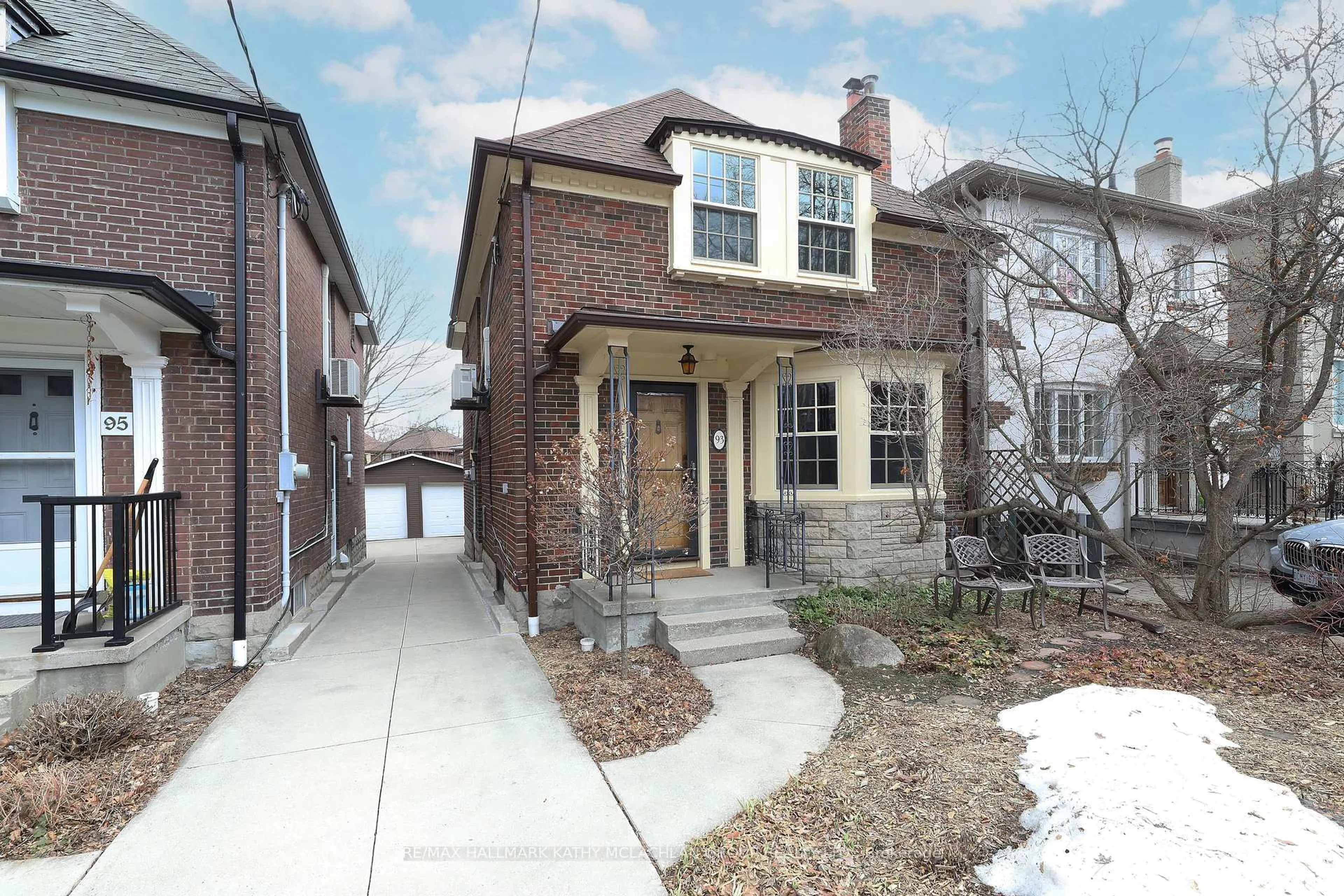 Home with brick exterior material, street for 93 Donegall Dr, Toronto Ontario M4G 3G9
