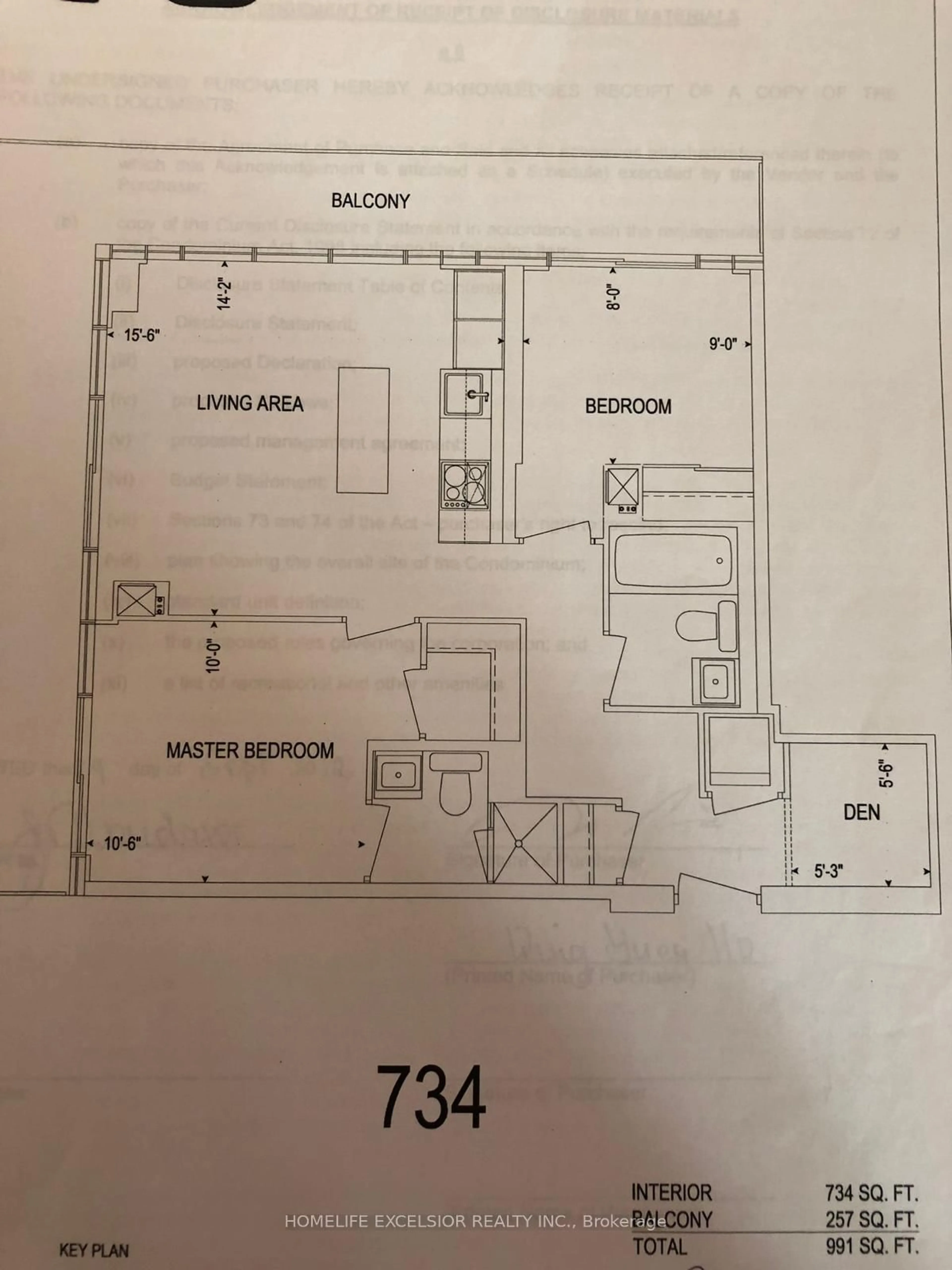 Floor plan for 8 Eglinton Ave #2002, Toronto Ontario M4P 0C1