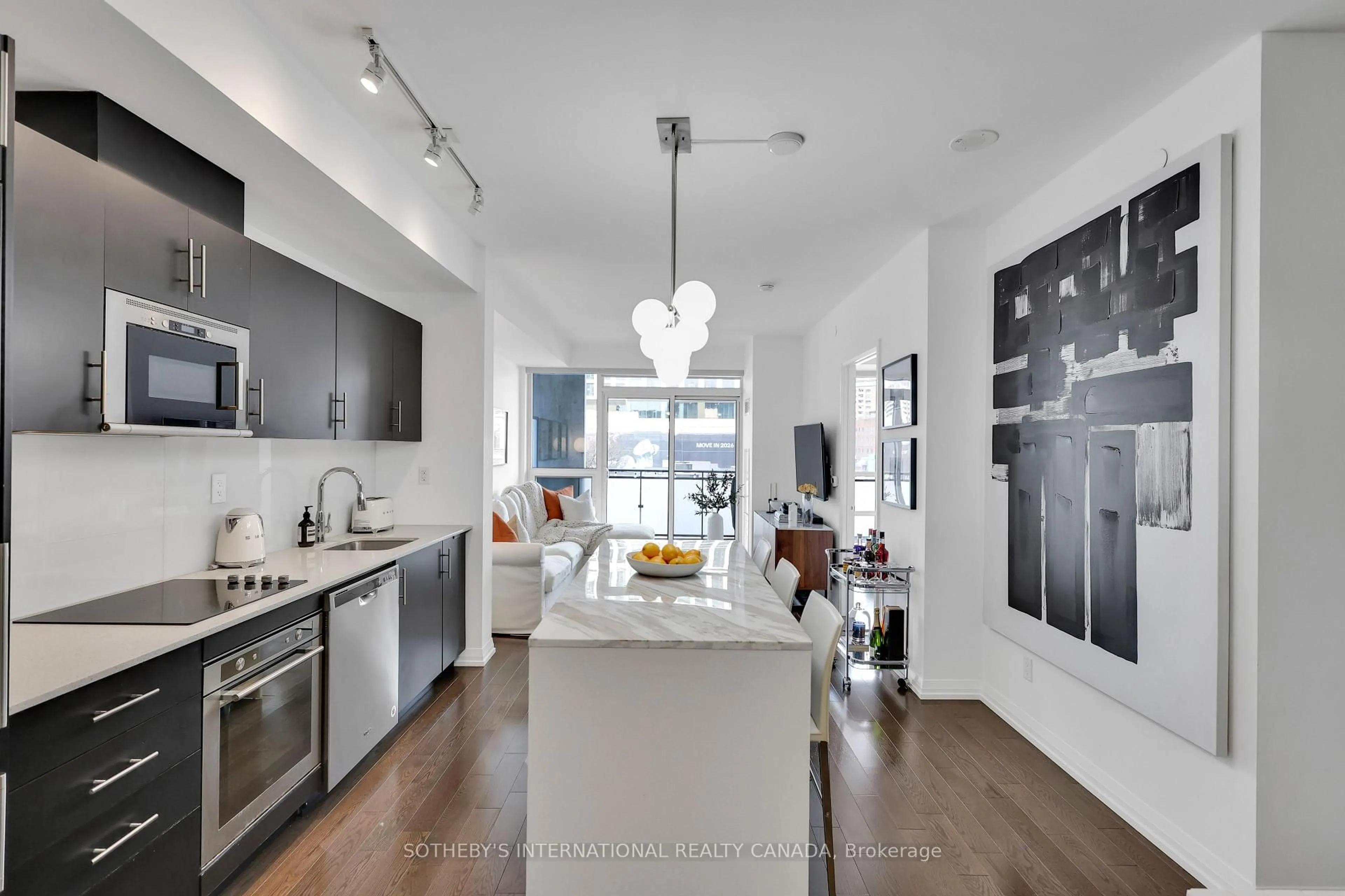Open concept kitchen, unknown for 460 Adelaide St #728, Toronto Ontario M5A 0E7