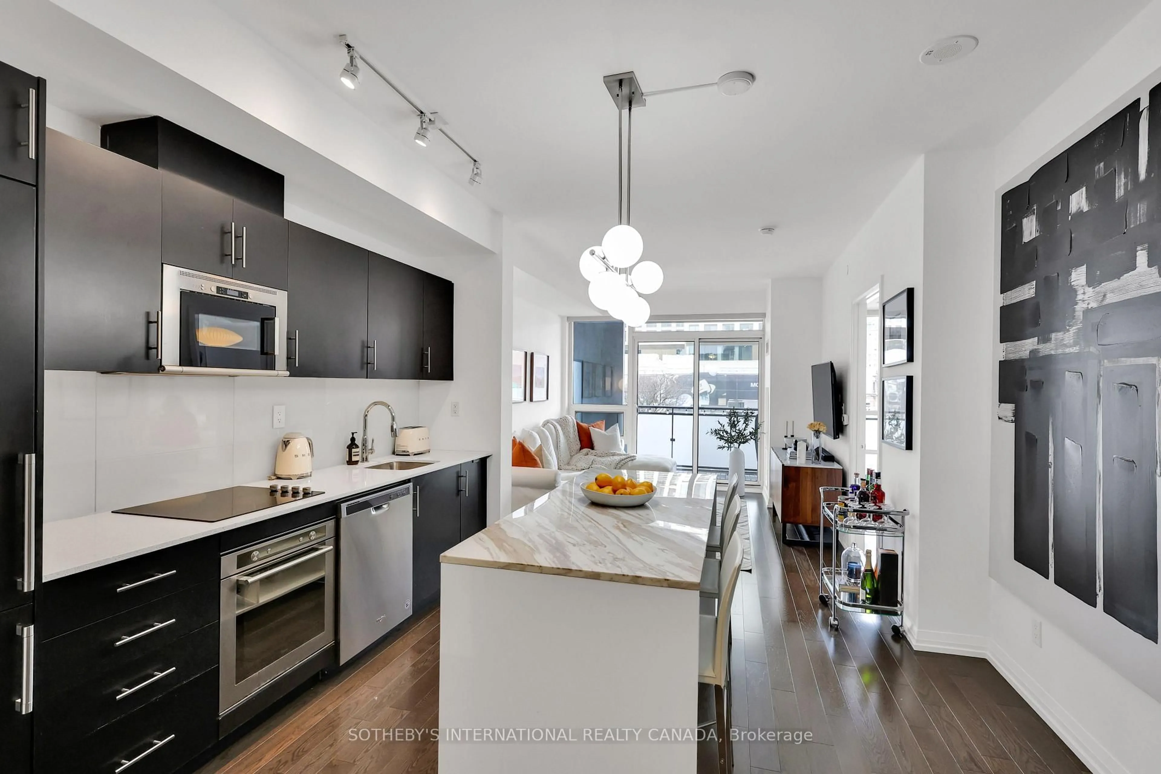 Open concept kitchen, unknown for 460 Adelaide St #728, Toronto Ontario M5A 0E7