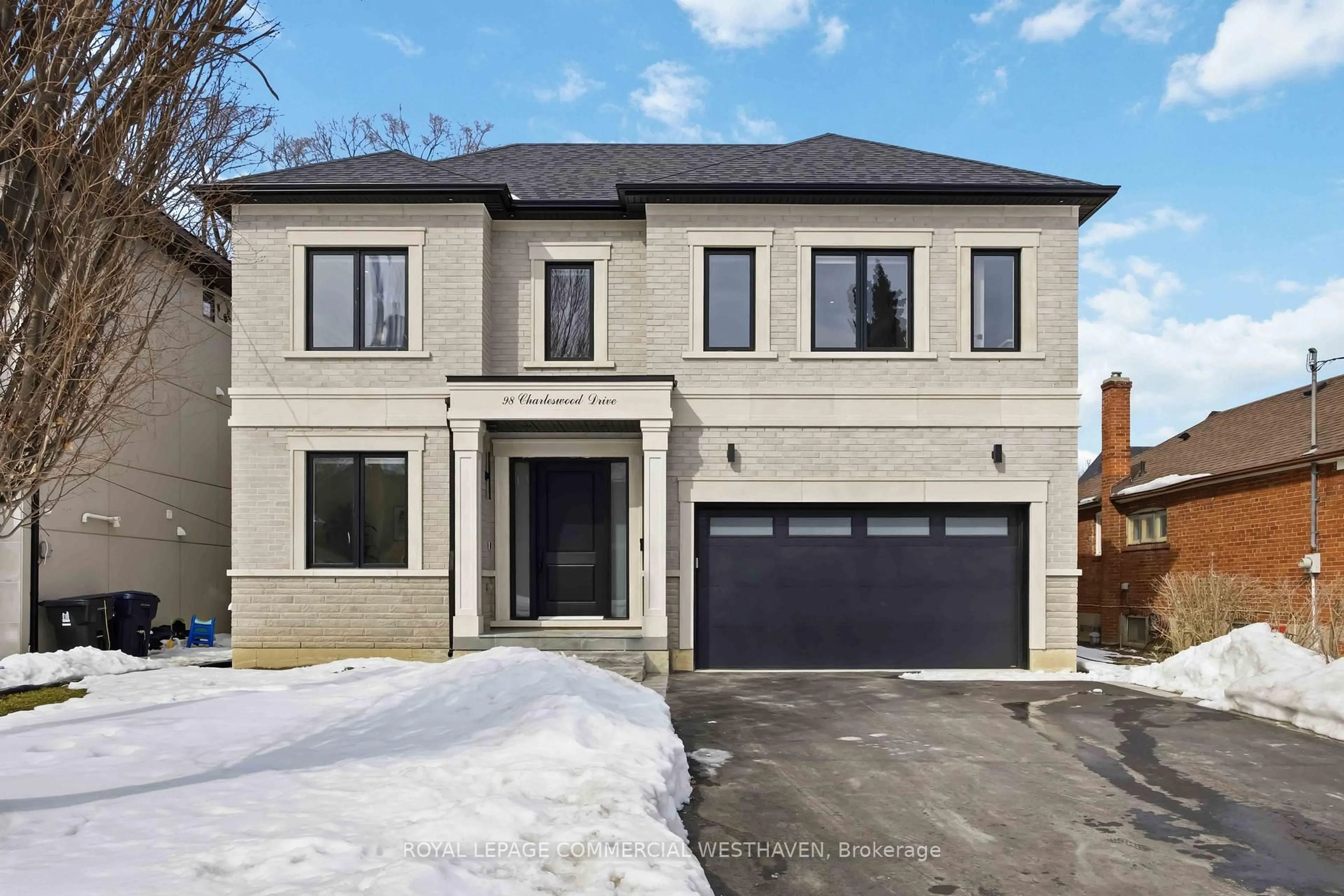 Home with brick exterior material, street for 98 Charleswood Dr, Toronto Ontario M3H 1X6