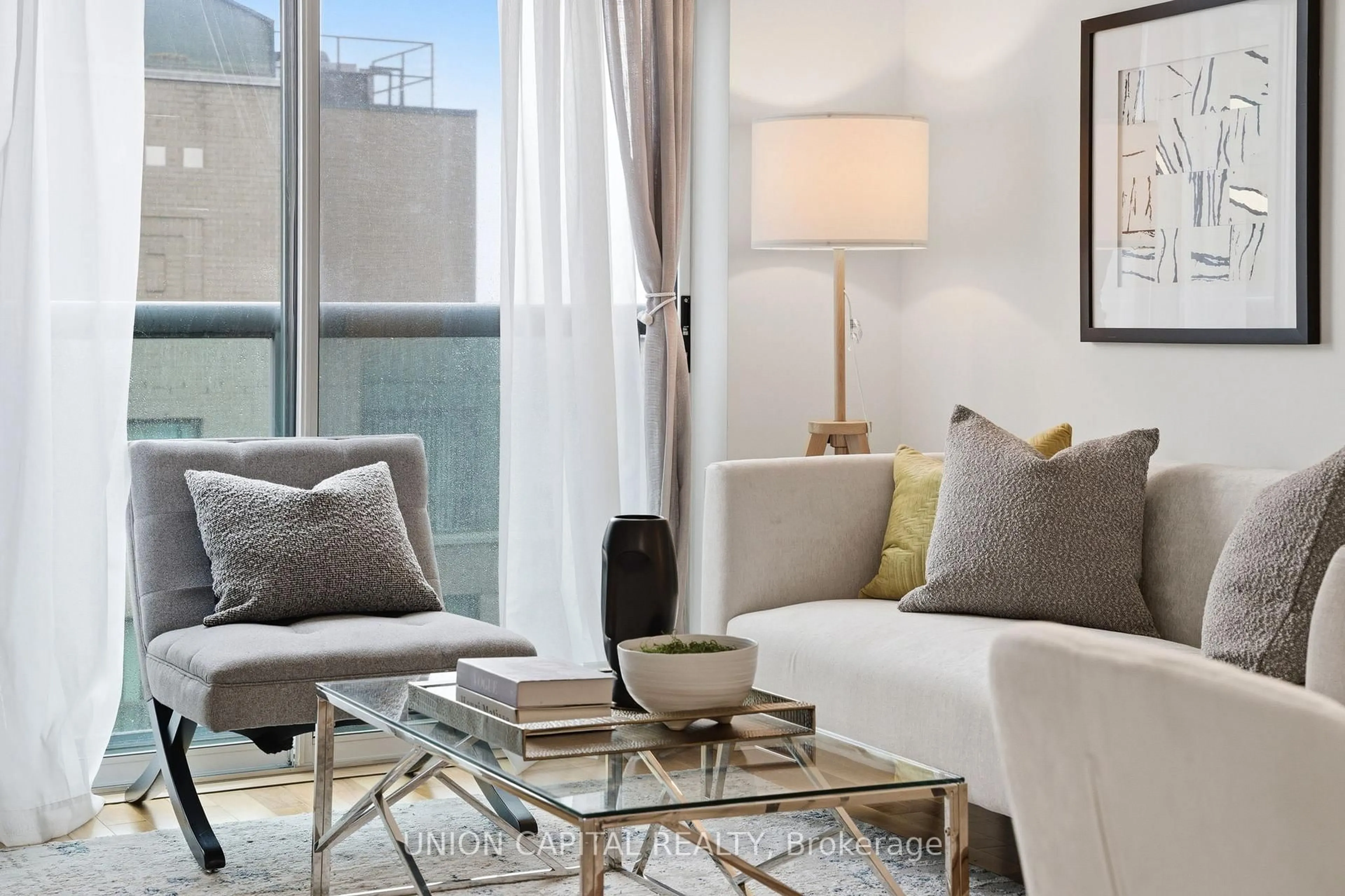 Living room with furniture, unknown for 109 Front St #1123, Toronto Ontario M5A 4P7