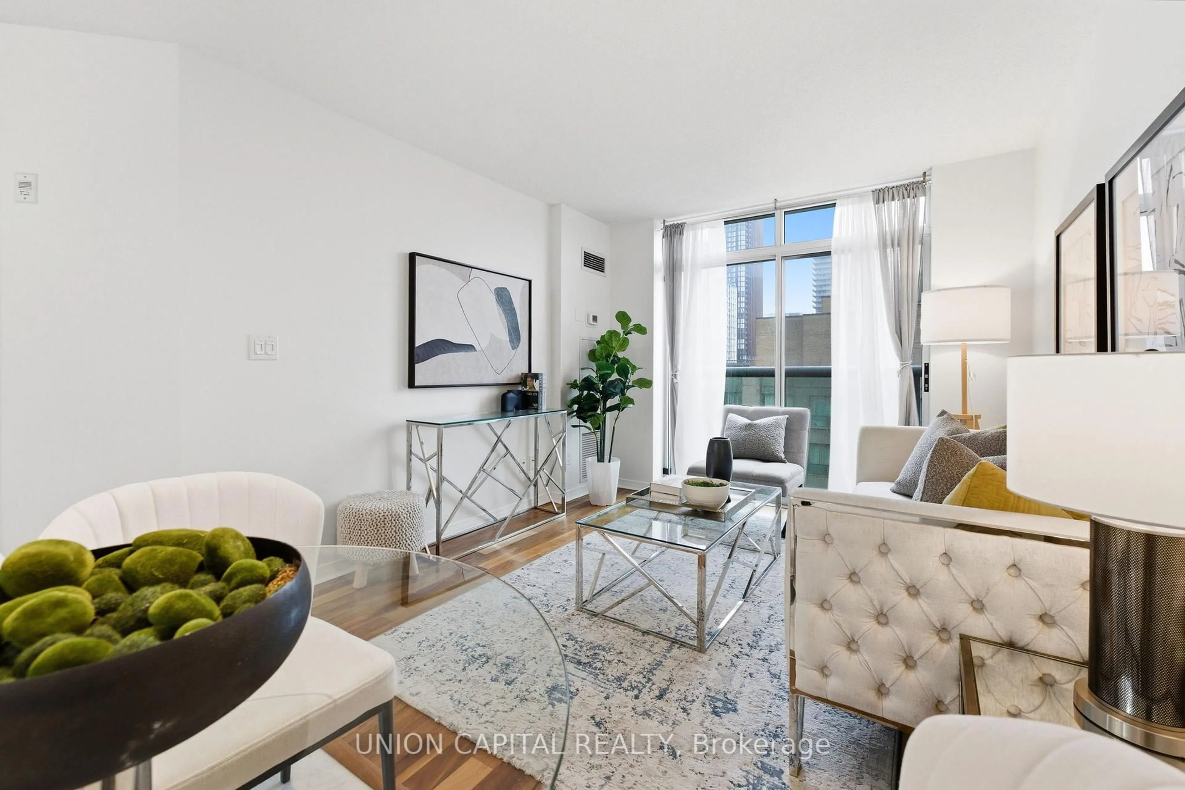 Living room with furniture, unknown for 109 Front St #1123, Toronto Ontario M5A 4P7