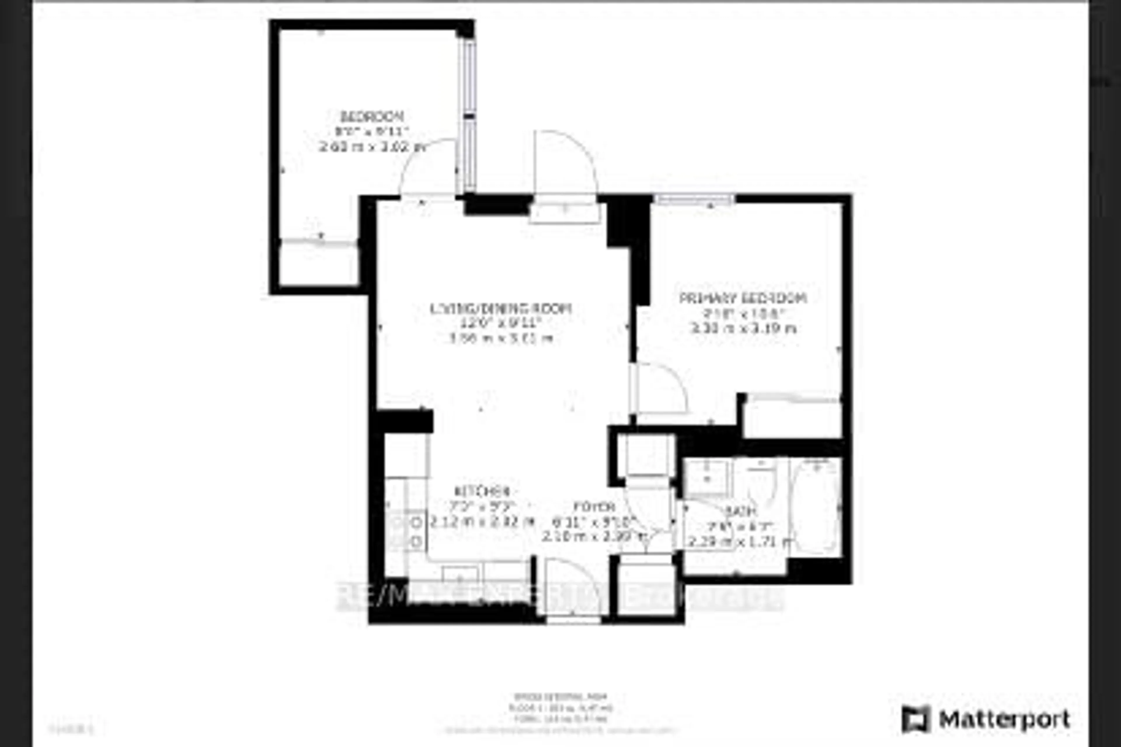Floor plan for 120 Varna Dr #317, Toronto Ontario M6A 0B3