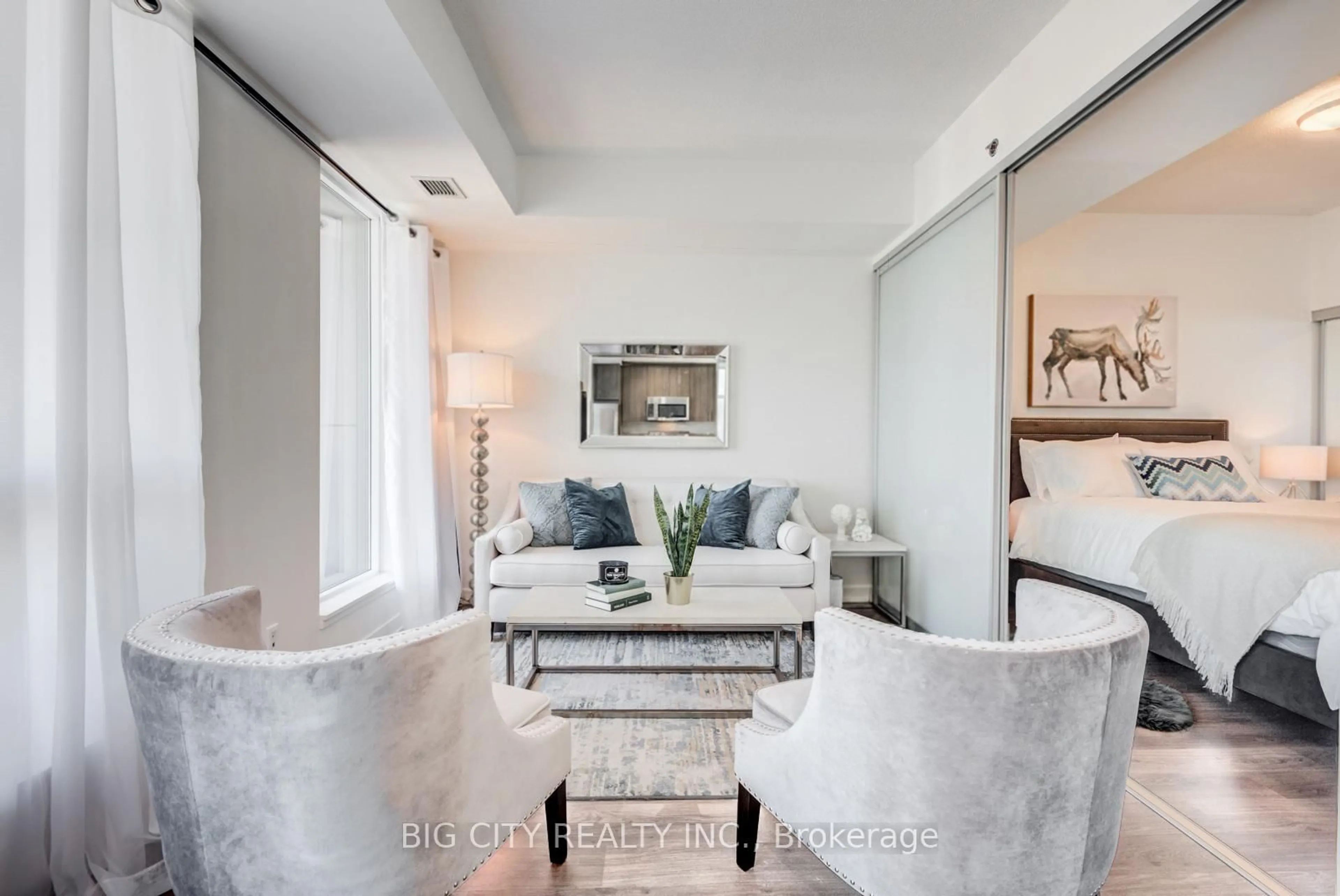 Living room with furniture, unknown for 225 Sackville St #2312, Toronto Ontario M5A 3H1