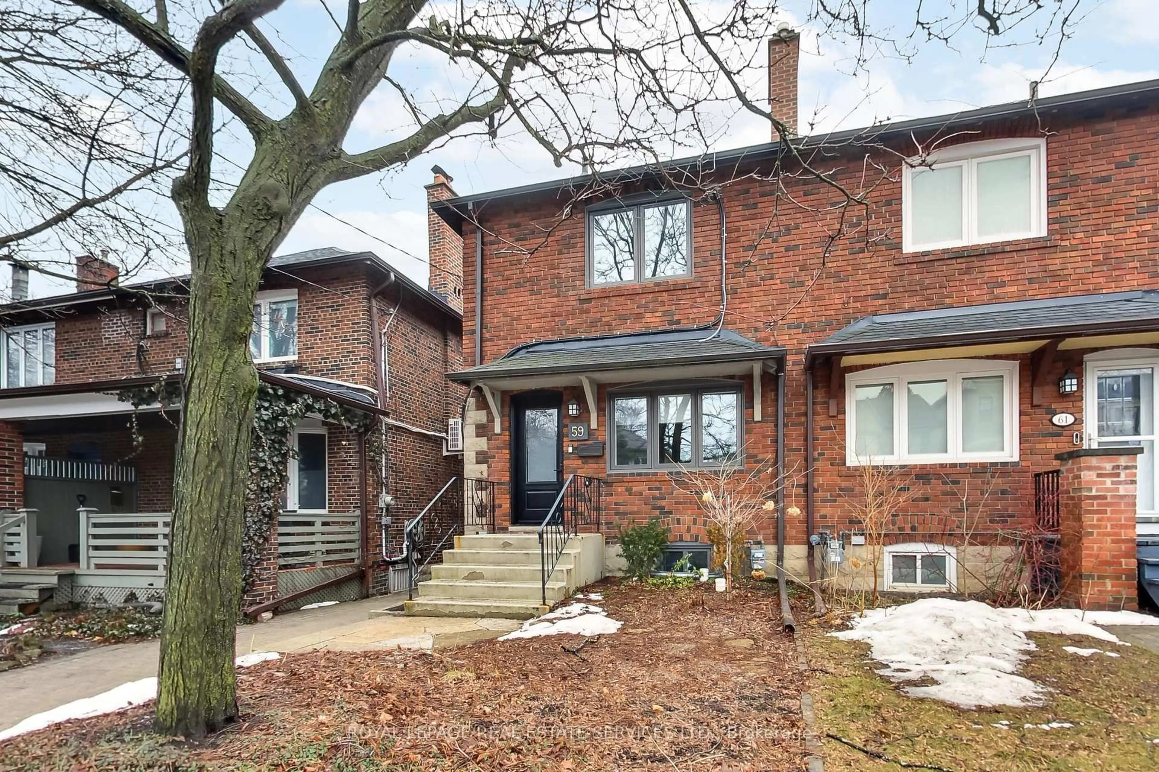 Home with brick exterior material, street for 59 GLENGARRY St, Toronto Ontario M5M 1C8