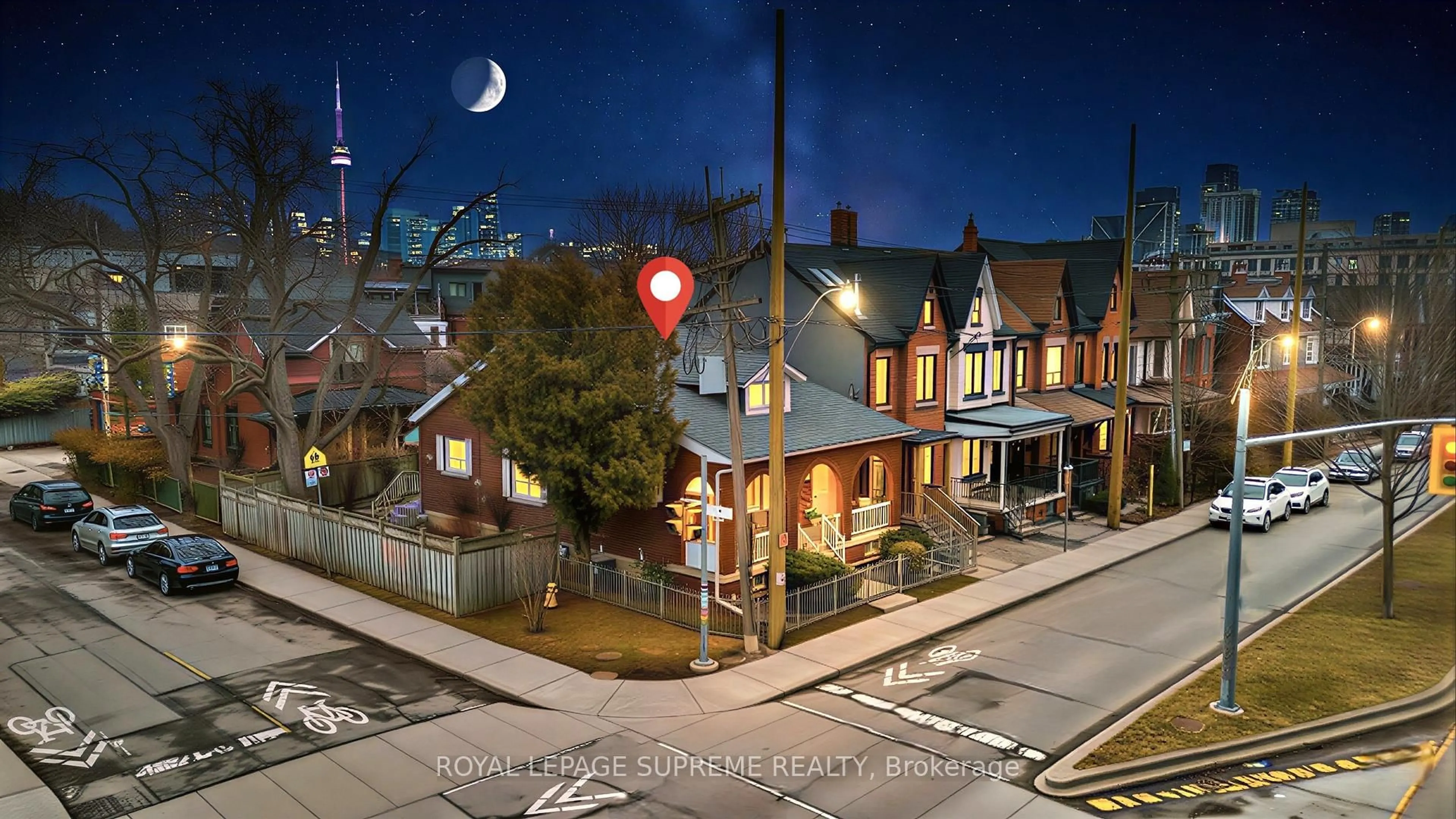 A pic from outside/outdoor area/front of a property/back of a property/a pic from drone, street for 185 Shaw St, Toronto Ontario M6J 2W6