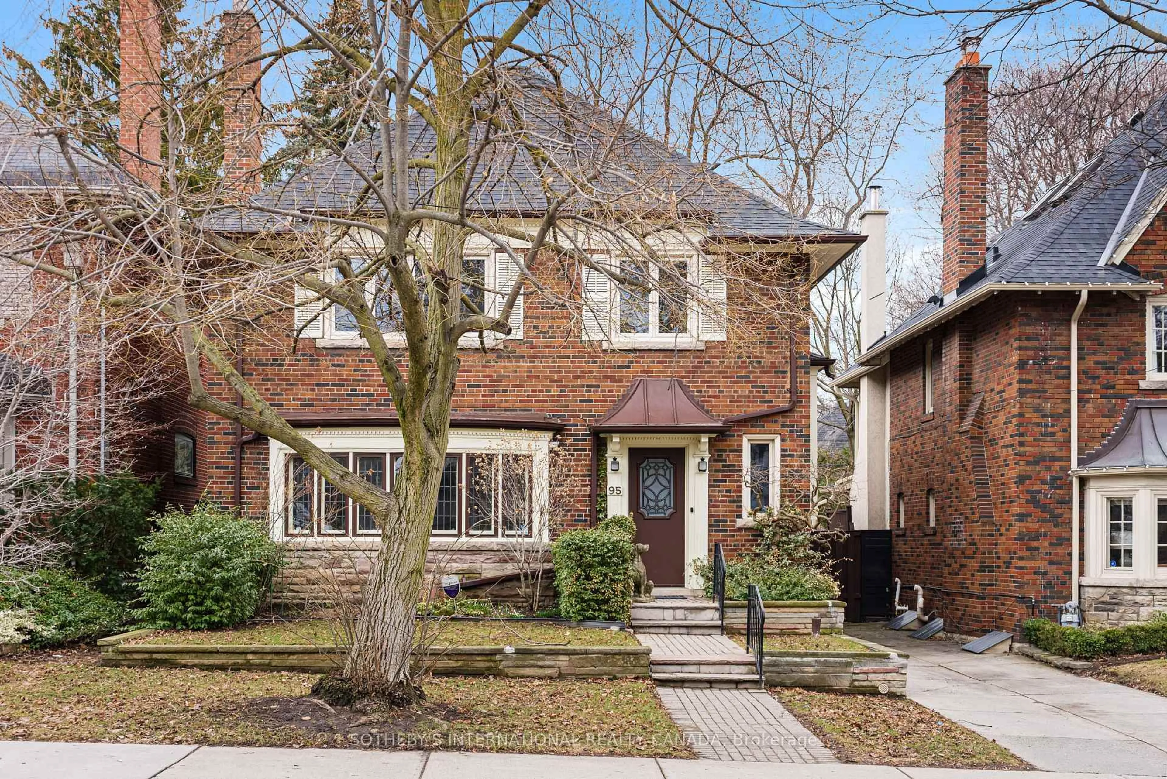 Home with brick exterior material, street for 95 Highbourne Rd, Toronto Ontario M5P 2J5