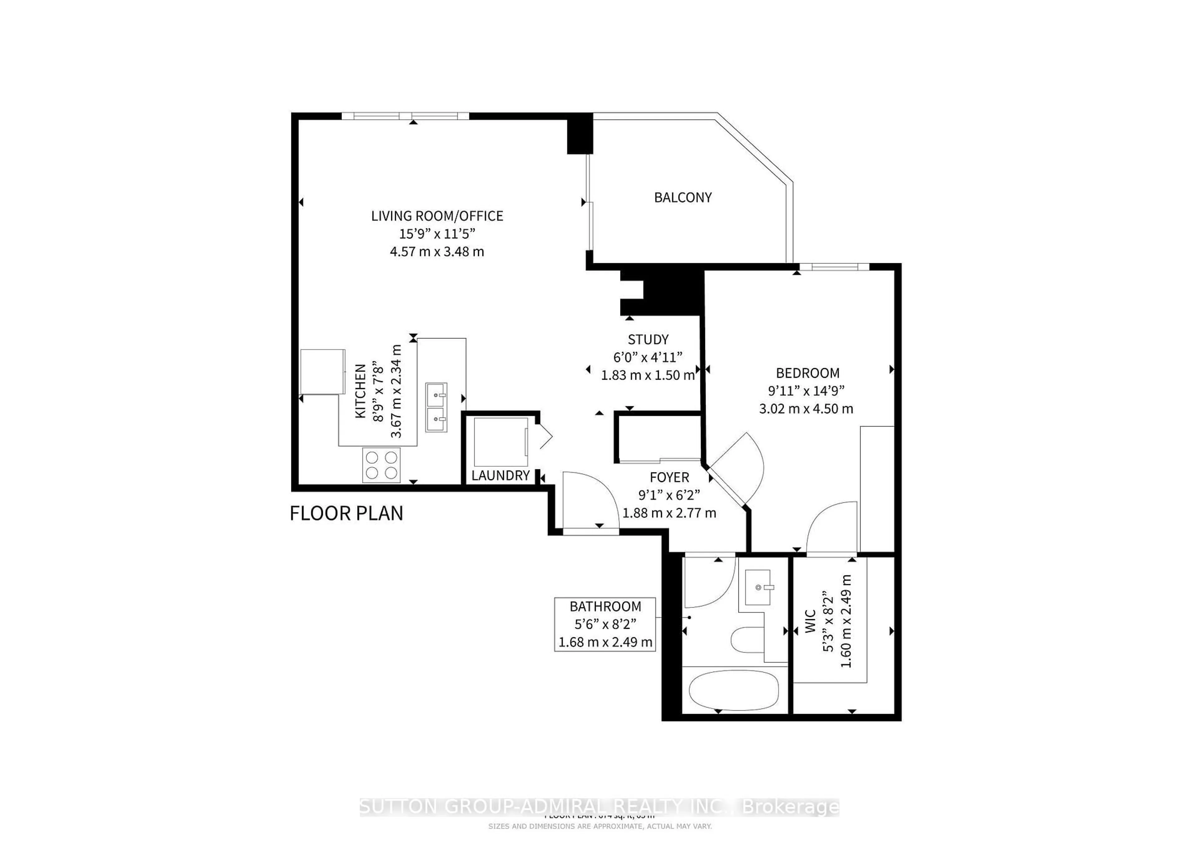 Floor plan for 4200 Bathurst St #707, Toronto Ontario M3H 6C7