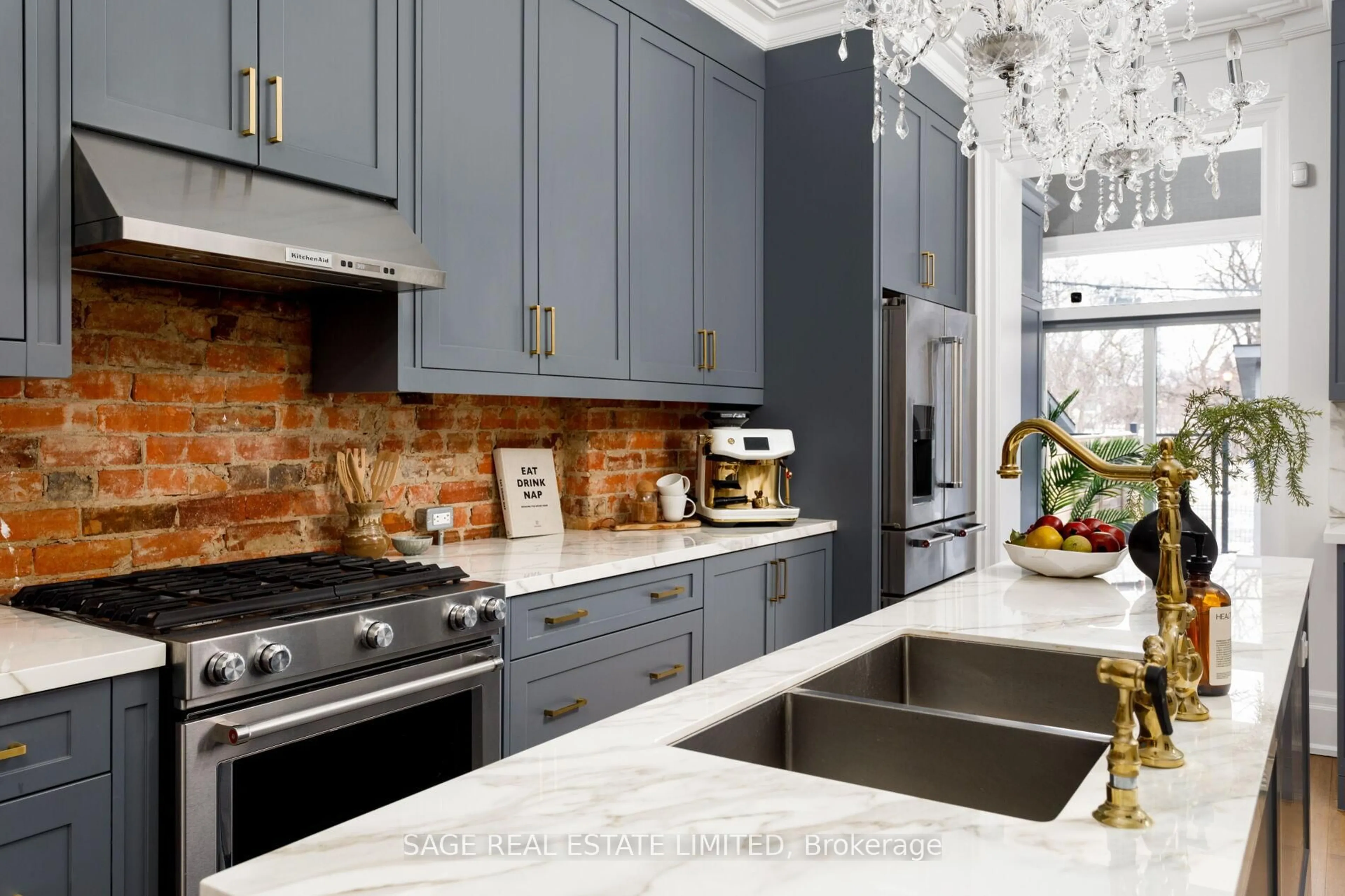 Contemporary kitchen, ceramic/tile floor for 221 Crawford St, Toronto Ontario M6J 2V5