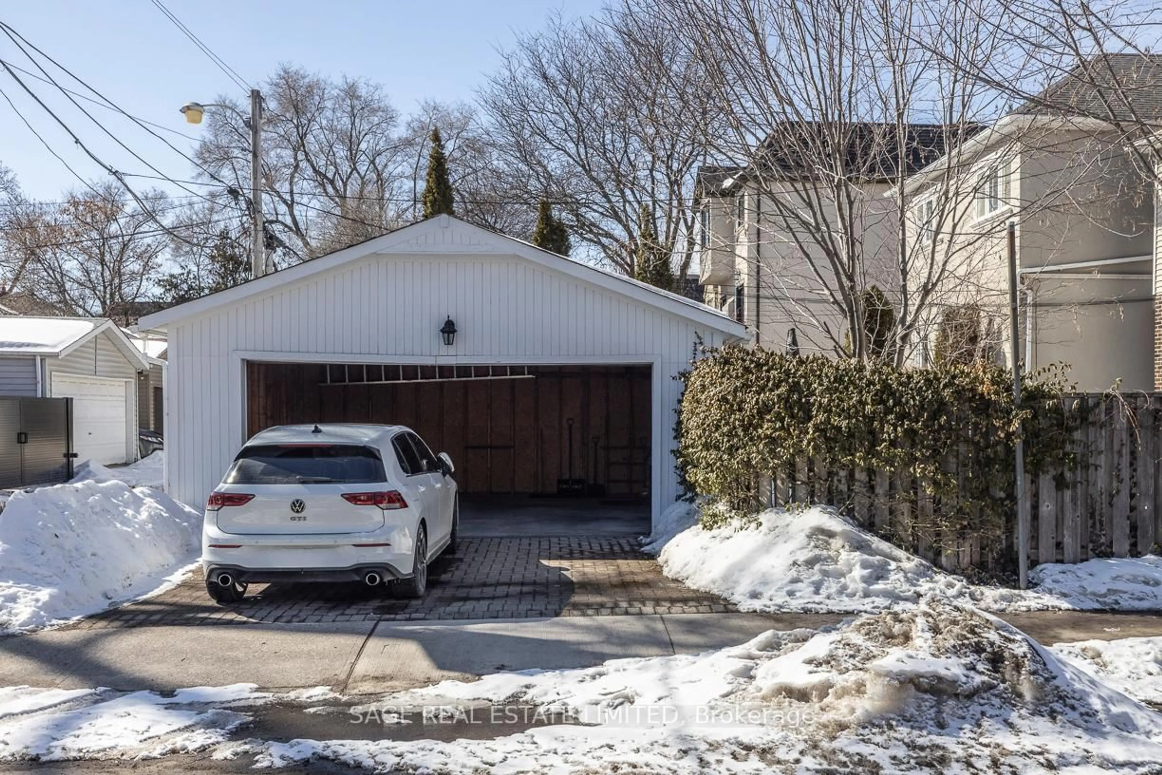 Indoor garage for 205 Cranbrooke Ave, Toronto Ontario M5M 1M8