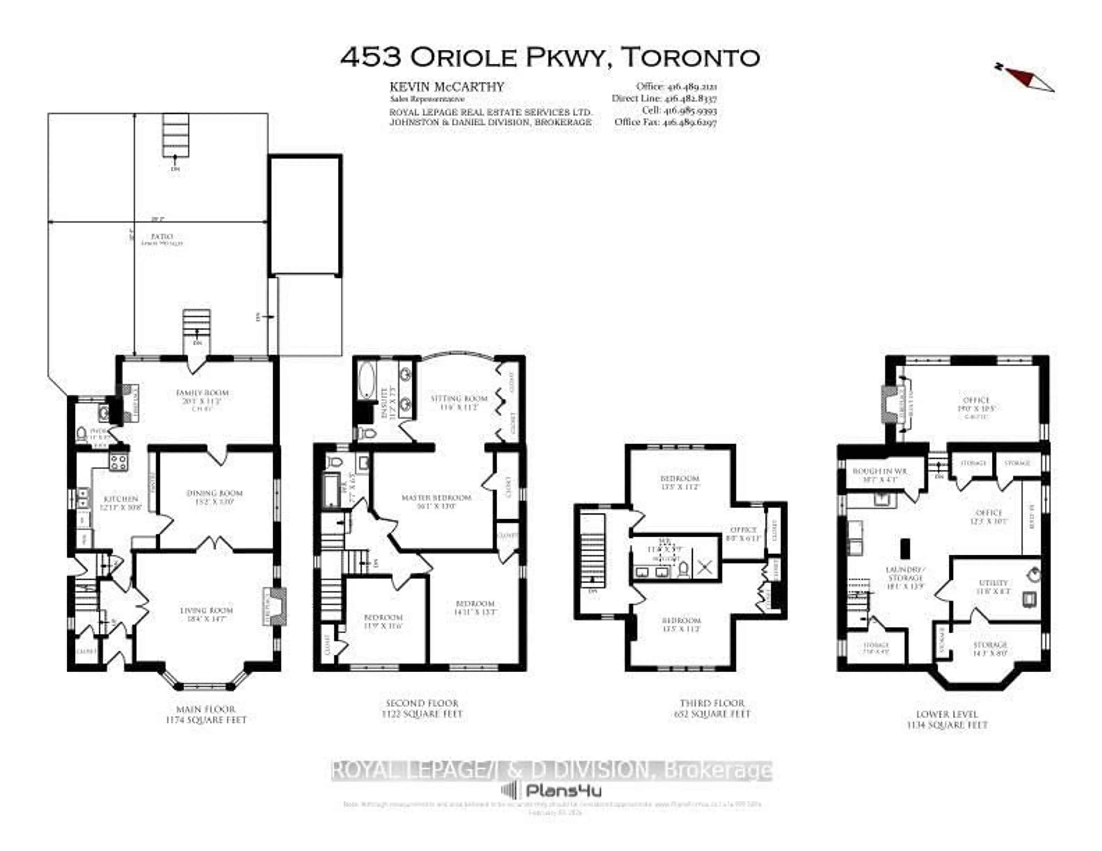 Floor plan for 453 Oriole Pkwy, Toronto Ontario M5P 2H7