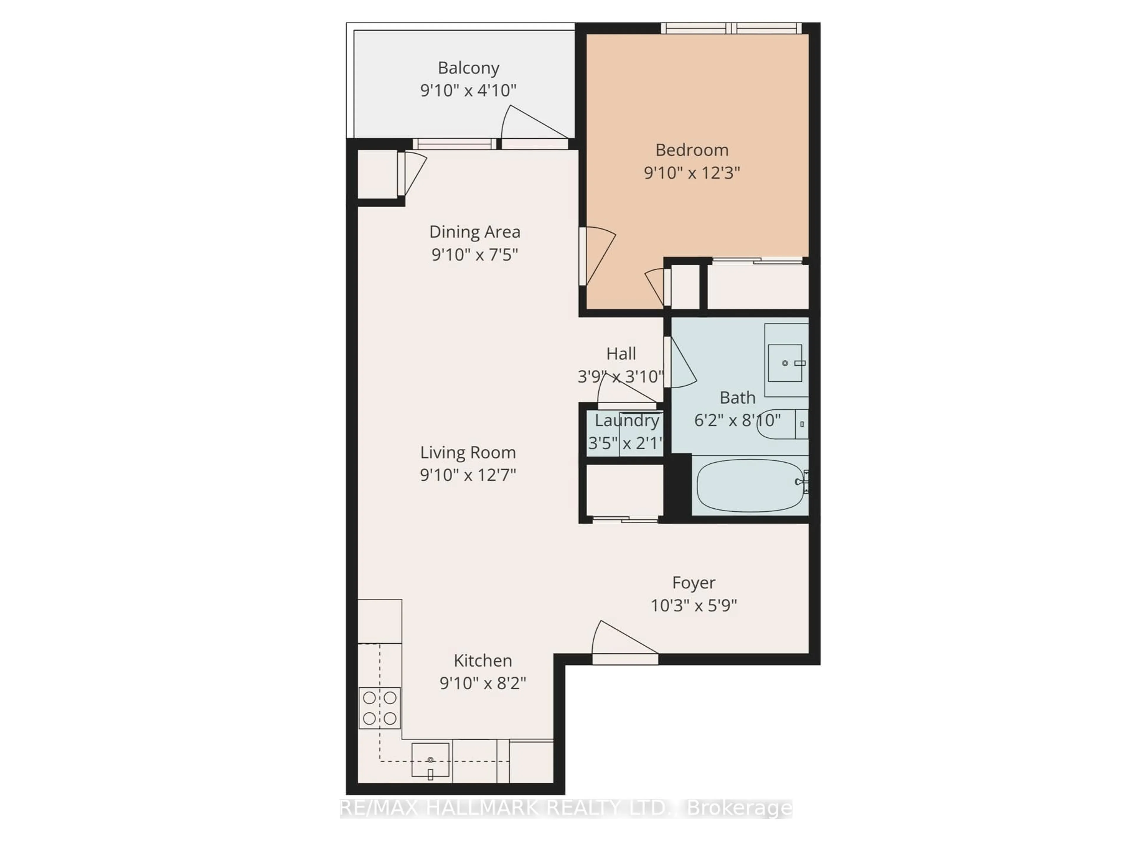 Floor plan for 120 Harrison Garden Blvd #1208, Toronto Ontario M2N 0H1