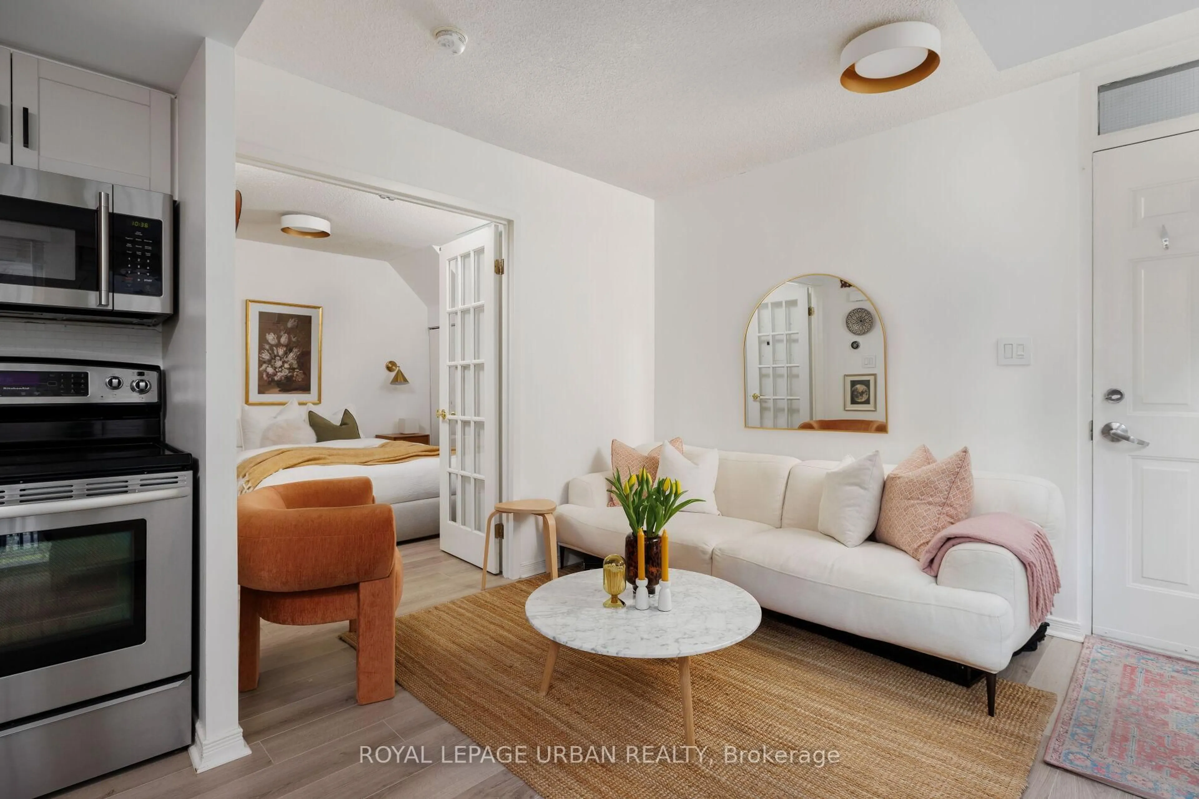 Living room with furniture, unknown for 30 Western Battery Rd #315, Toronto Ontario M6K 3N9