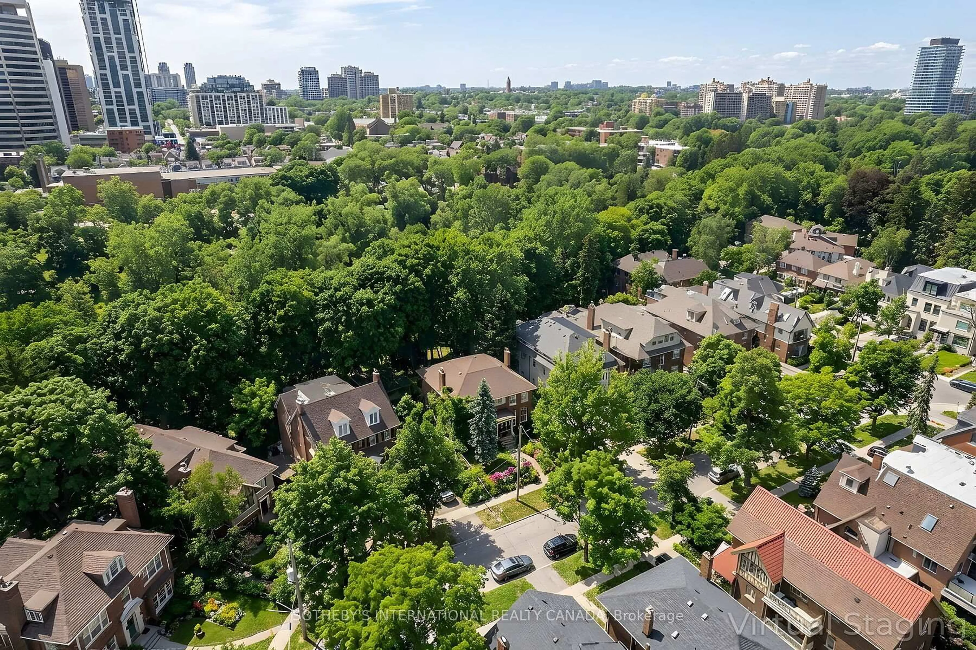 A pic from outside/outdoor area/front of a property/back of a property/a pic from drone, city buildings view from balcony for 16 Rose Park Cres, Toronto Ontario M4T 1P9