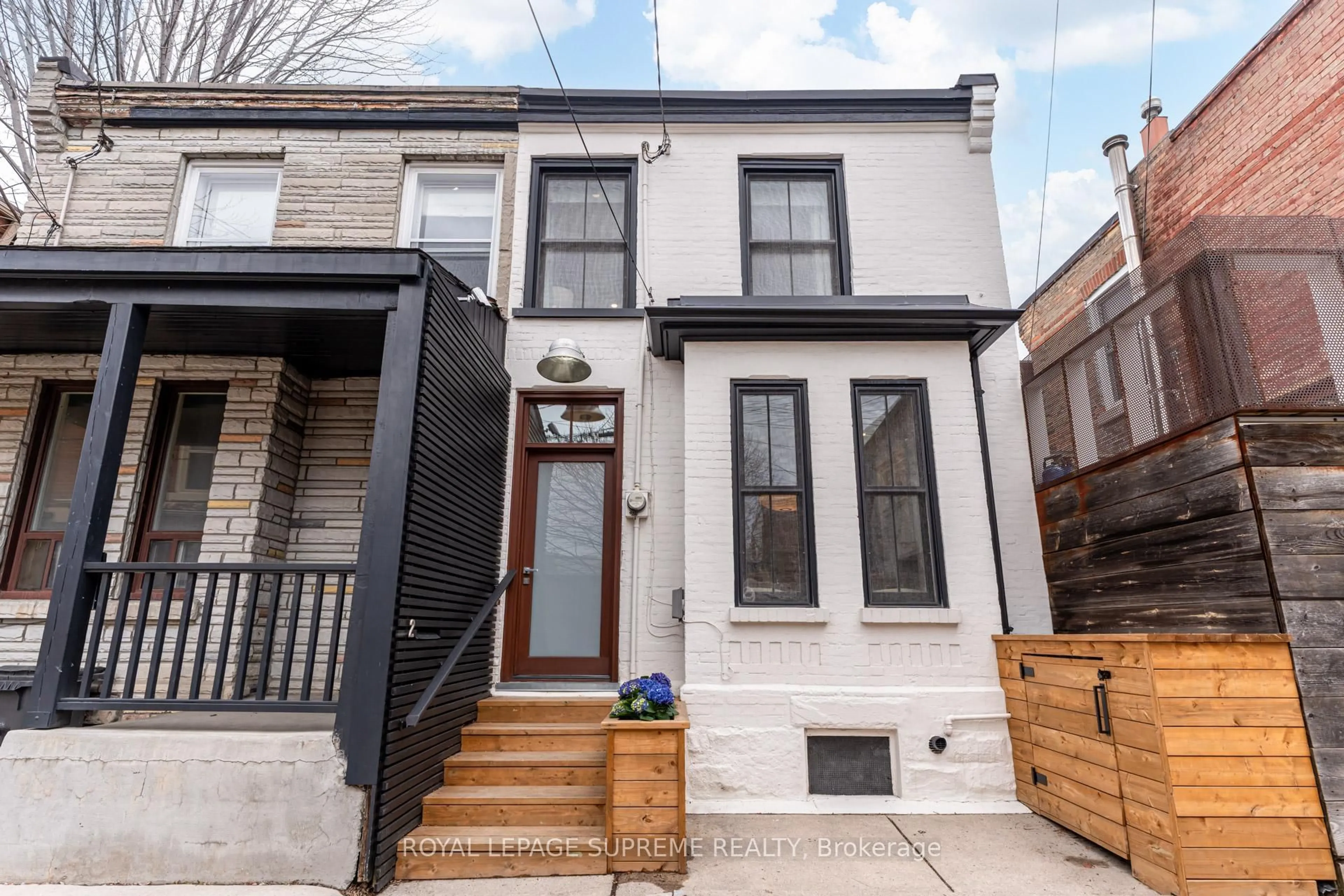 Home with brick exterior material, street for 2 Plymouth Ave, Toronto Ontario M6J 1Z1