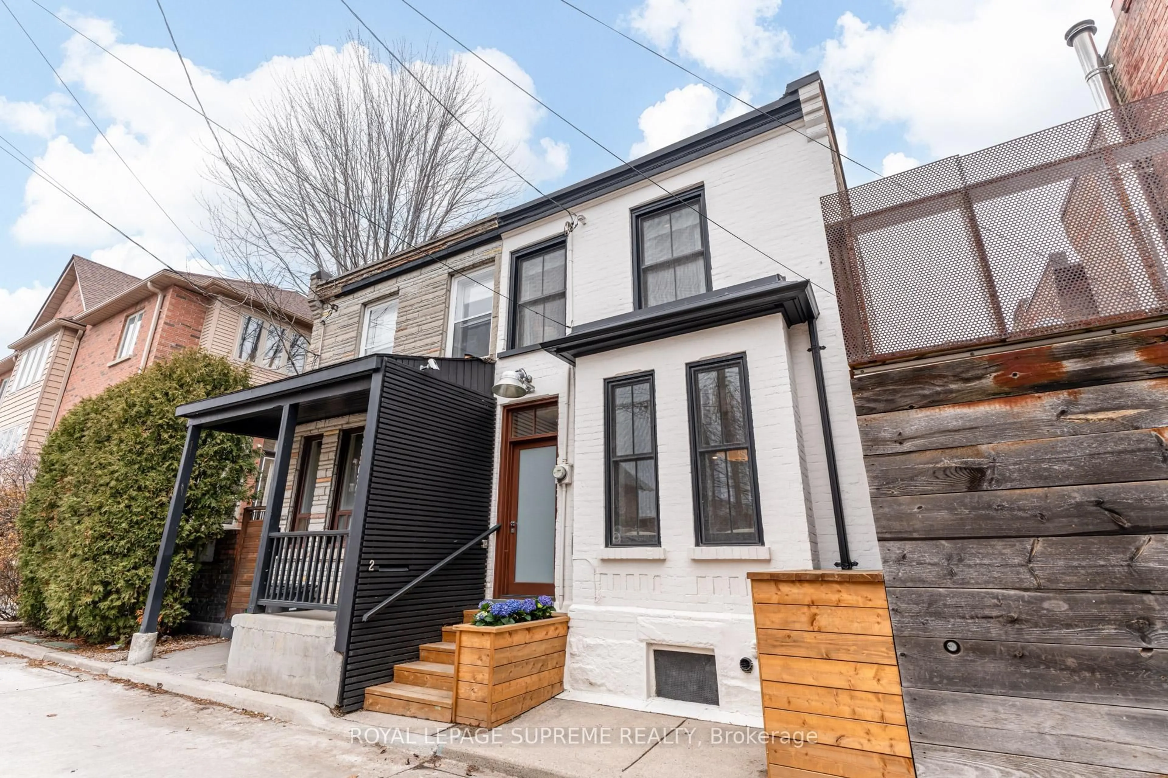 Home with brick exterior material, street for 2 Plymouth Ave, Toronto Ontario M6J 1Z1