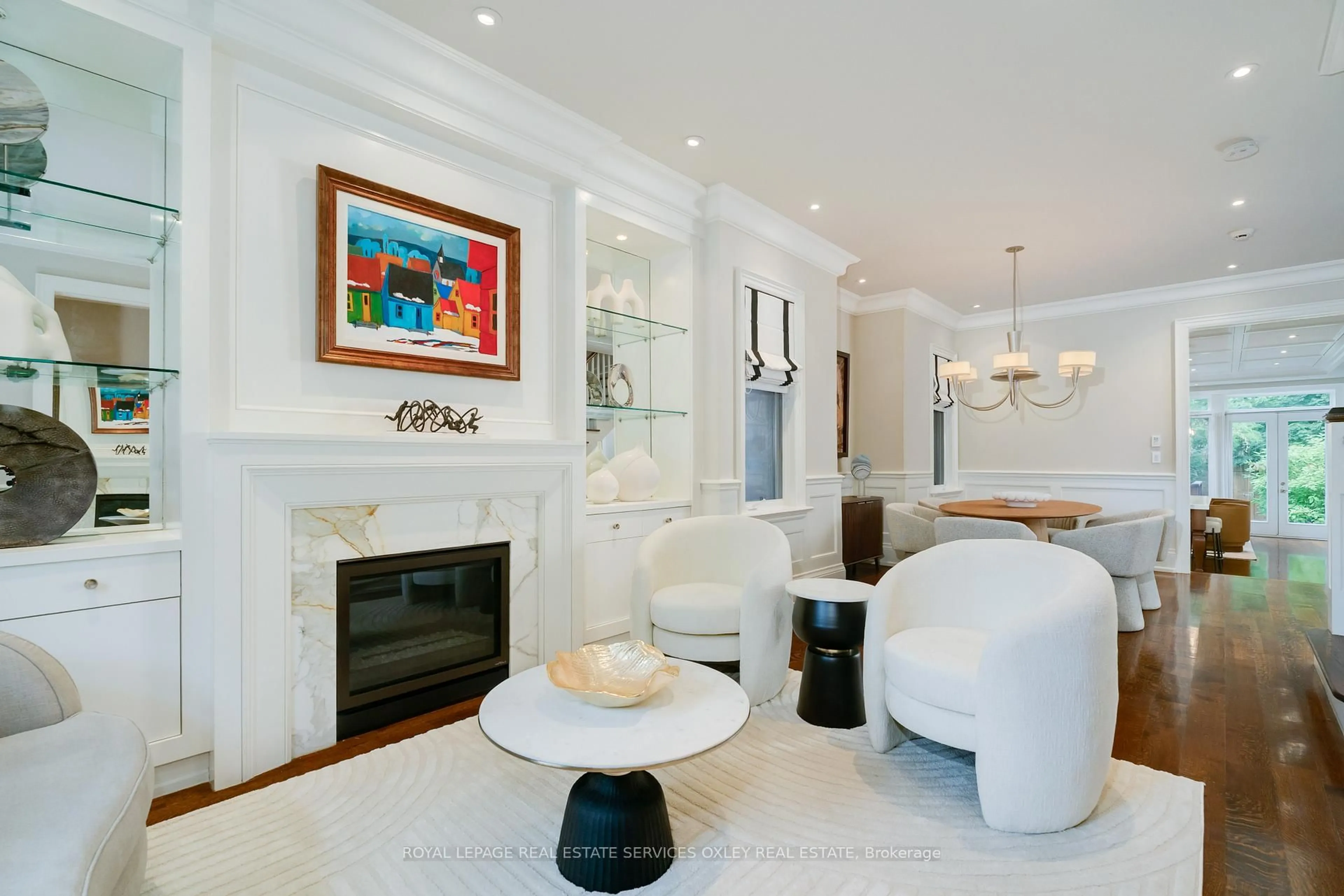 Living room with furniture, ceramic/tile floor for 149 Ronan Ave, Toronto Ontario M4N 2Y2