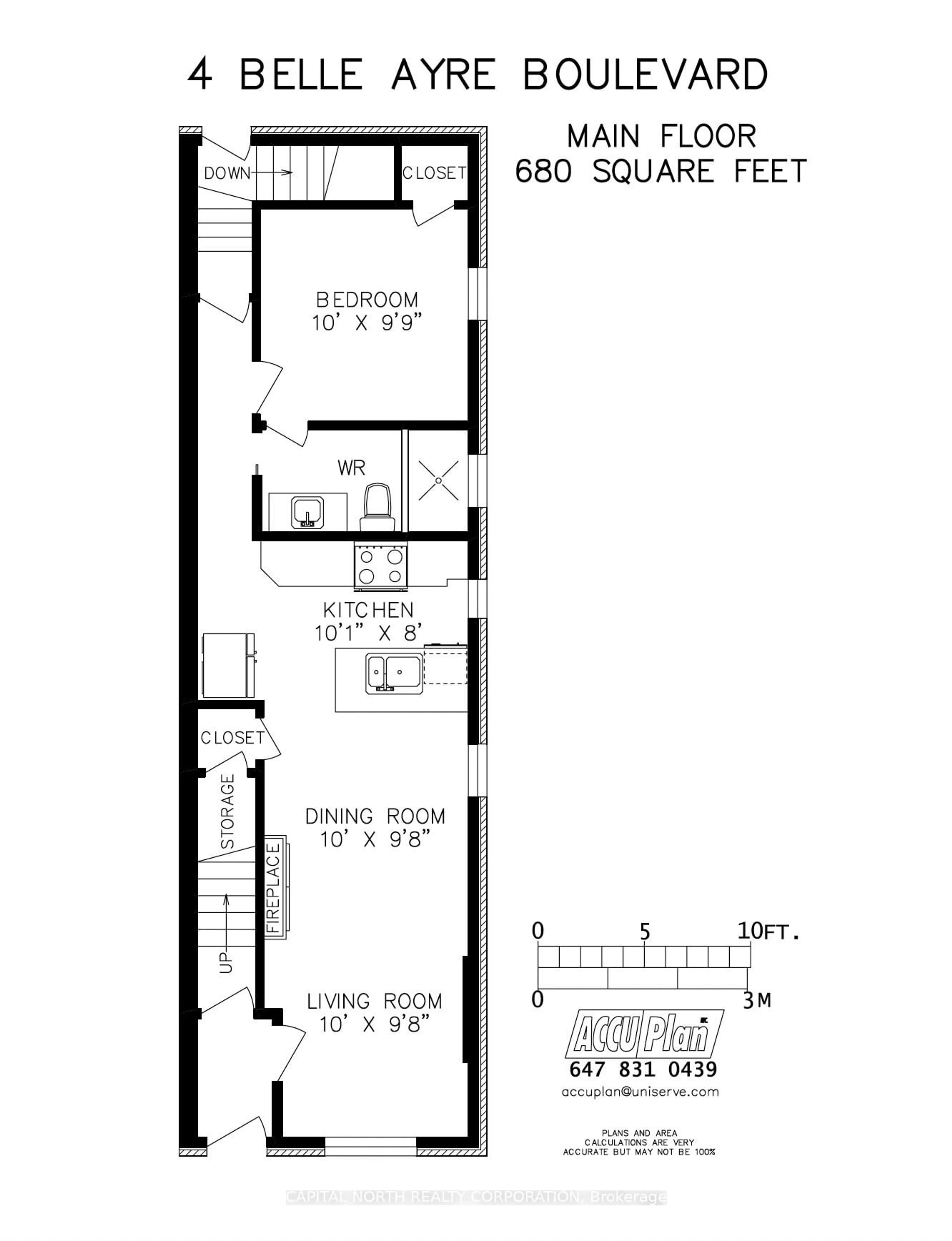Floor plan for 4 Belle Ayre Blvd, Toronto Ontario M4S 2P7
