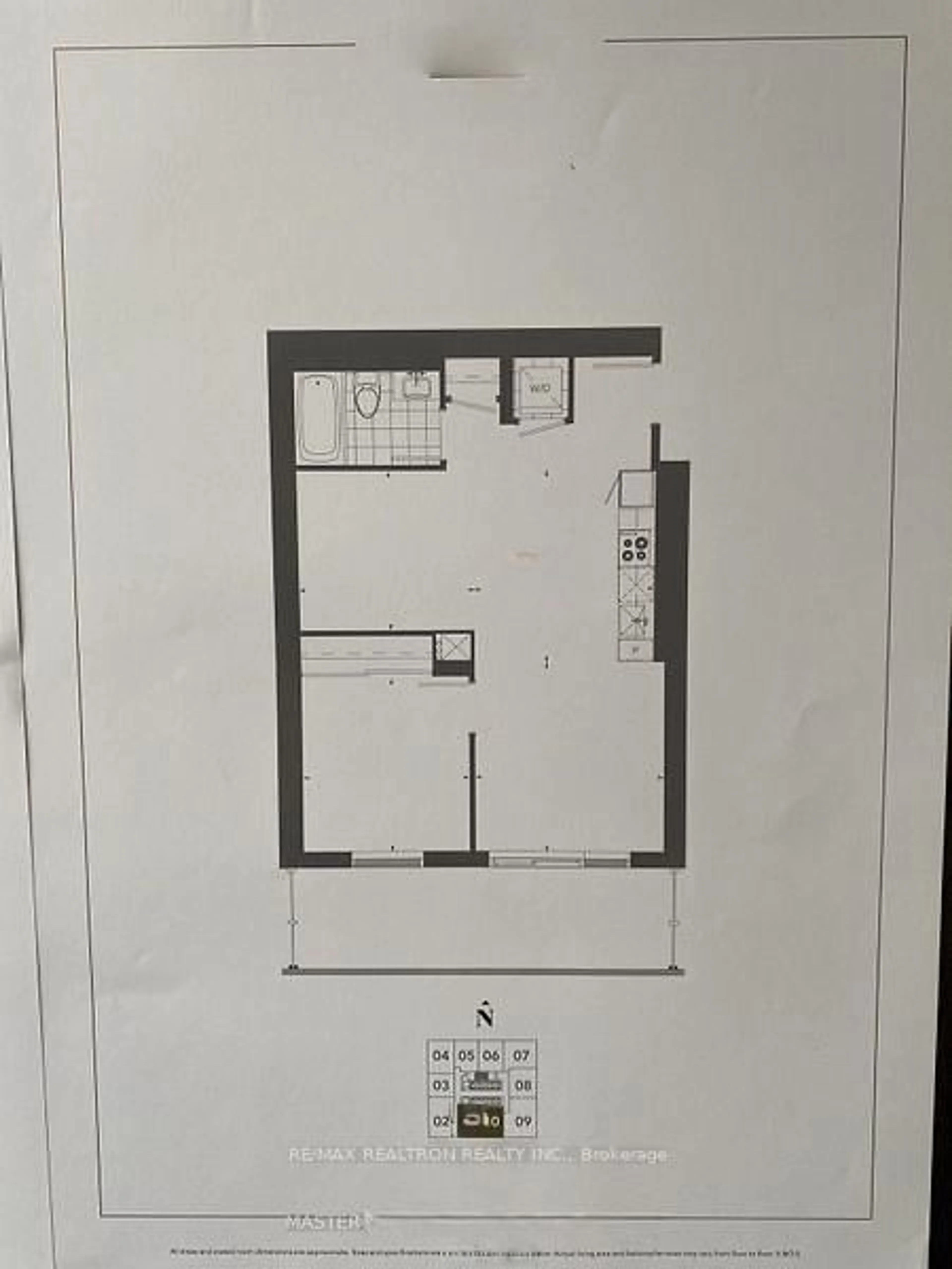 Floor plan for 28 Freeland St #2910, Toronto Ontario M5E 0E3