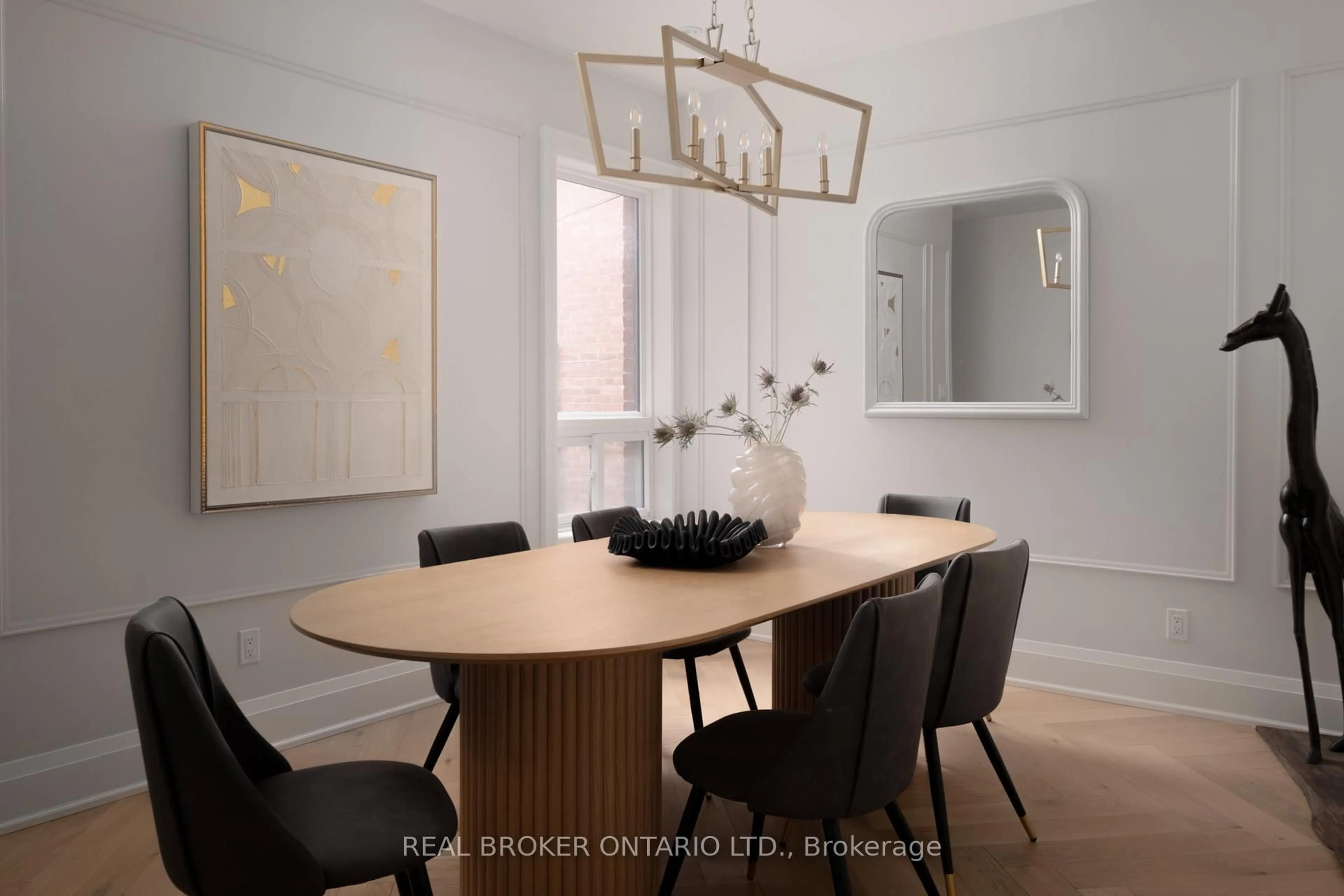 Dining room, wood/laminate floor for 250 Havelock St, Toronto Ontario M6H 3B9