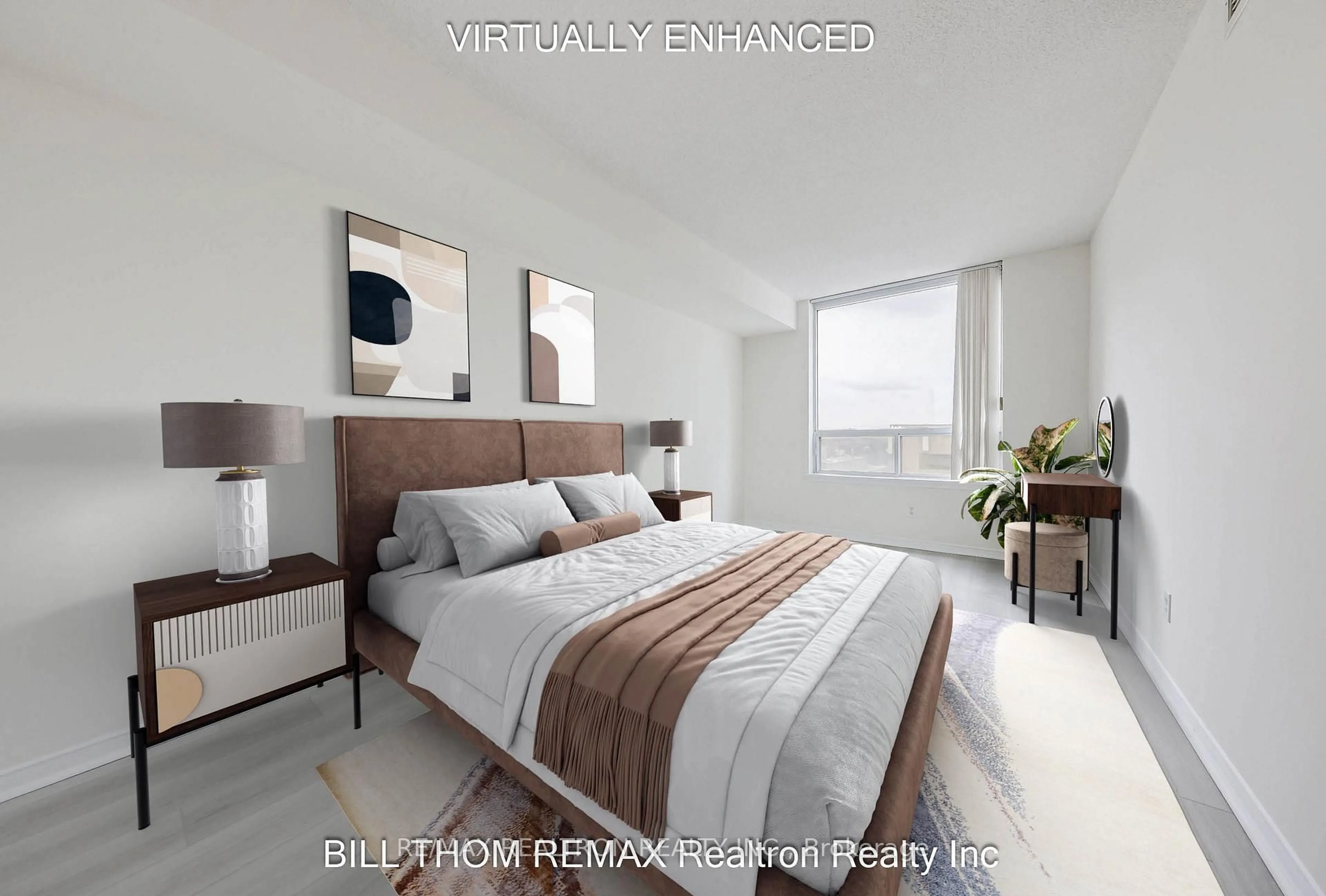 Bedroom with bed, unknown for 18 Hillcrest Ave #1608, Toronto Ontario M2N 6T5