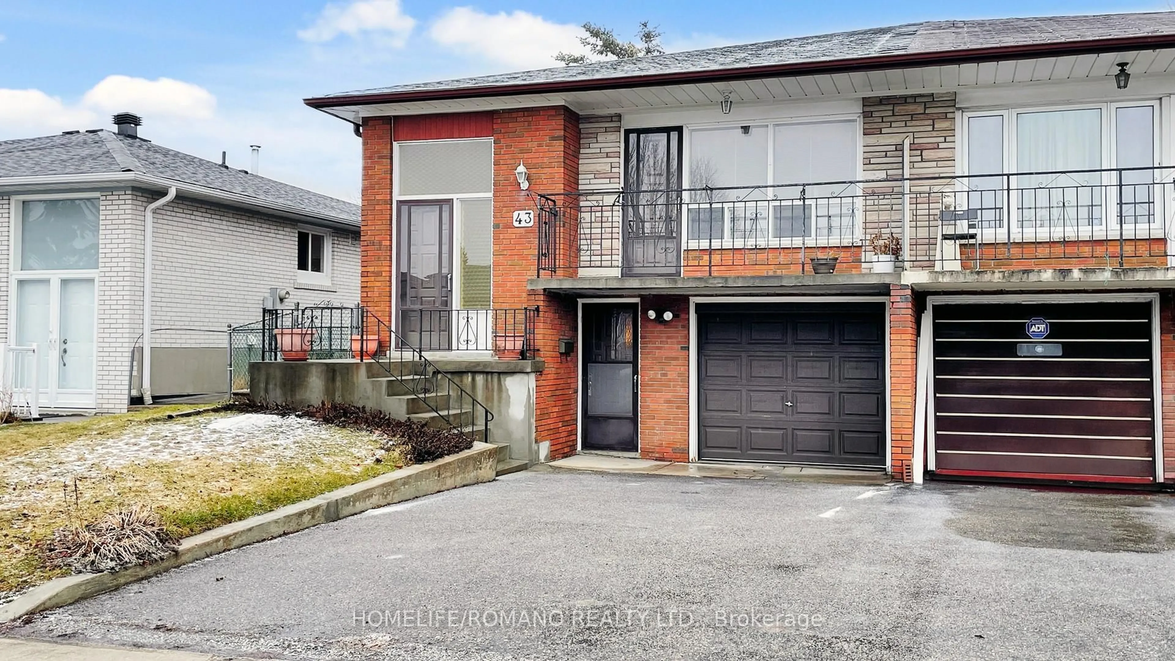 Home with brick exterior material, street for 43 Warfield Dr, Toronto Ontario M2J 3S4