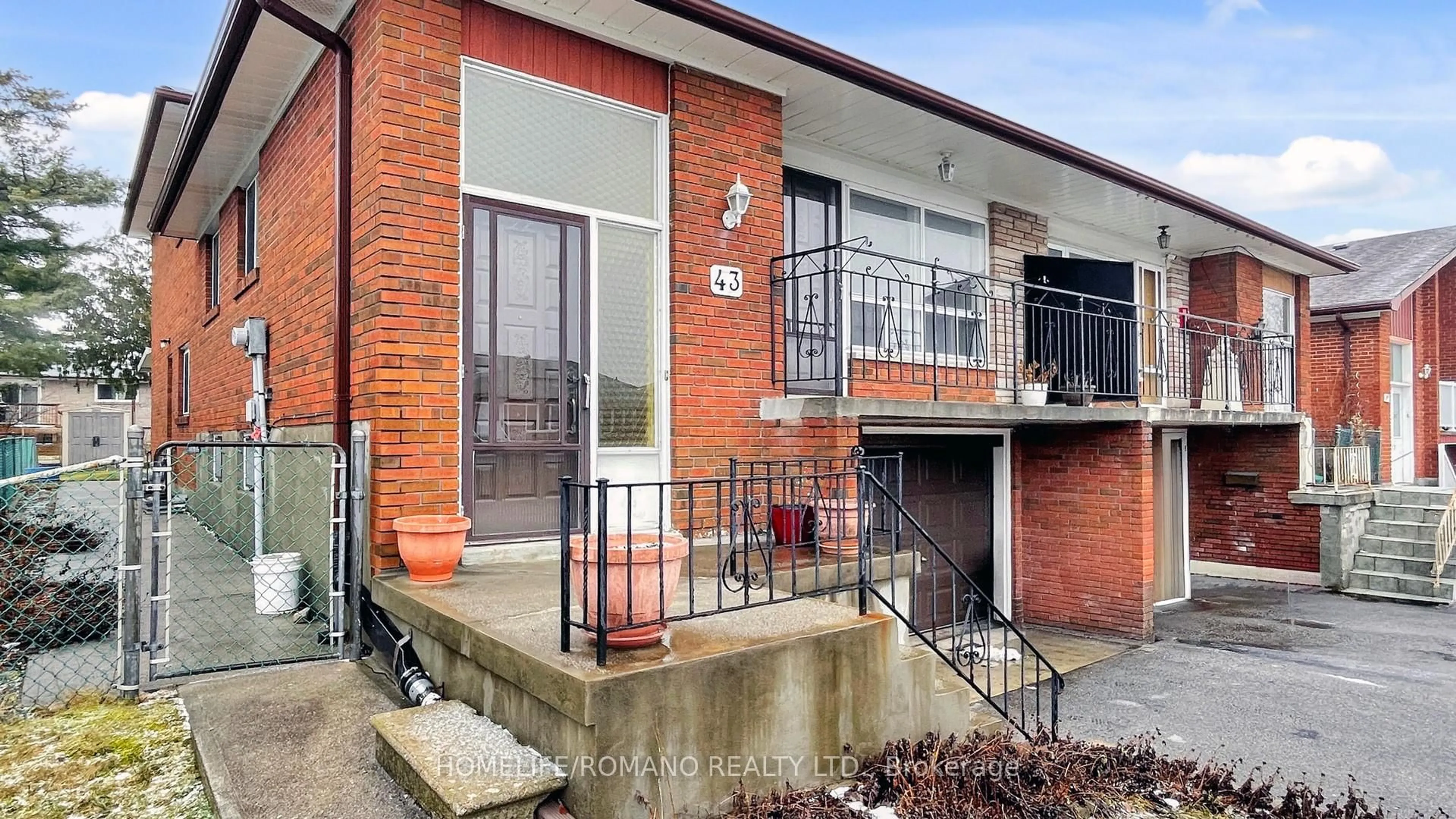 Home with brick exterior material, street for 43 Warfield Dr, Toronto Ontario M2J 3S4